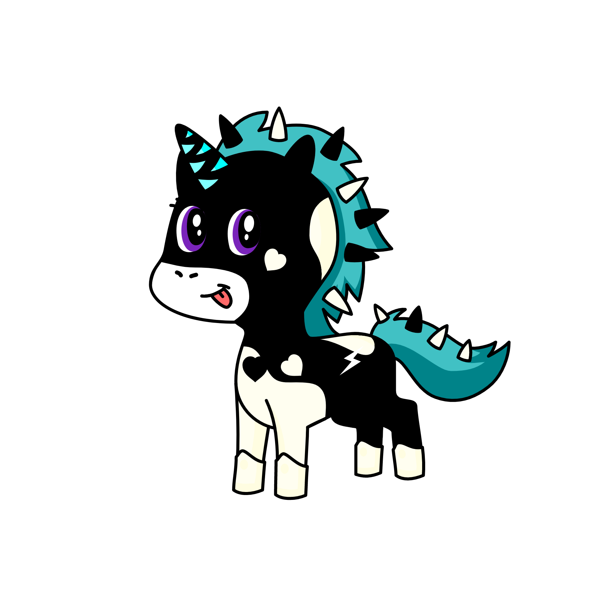 snowy , the unicorn