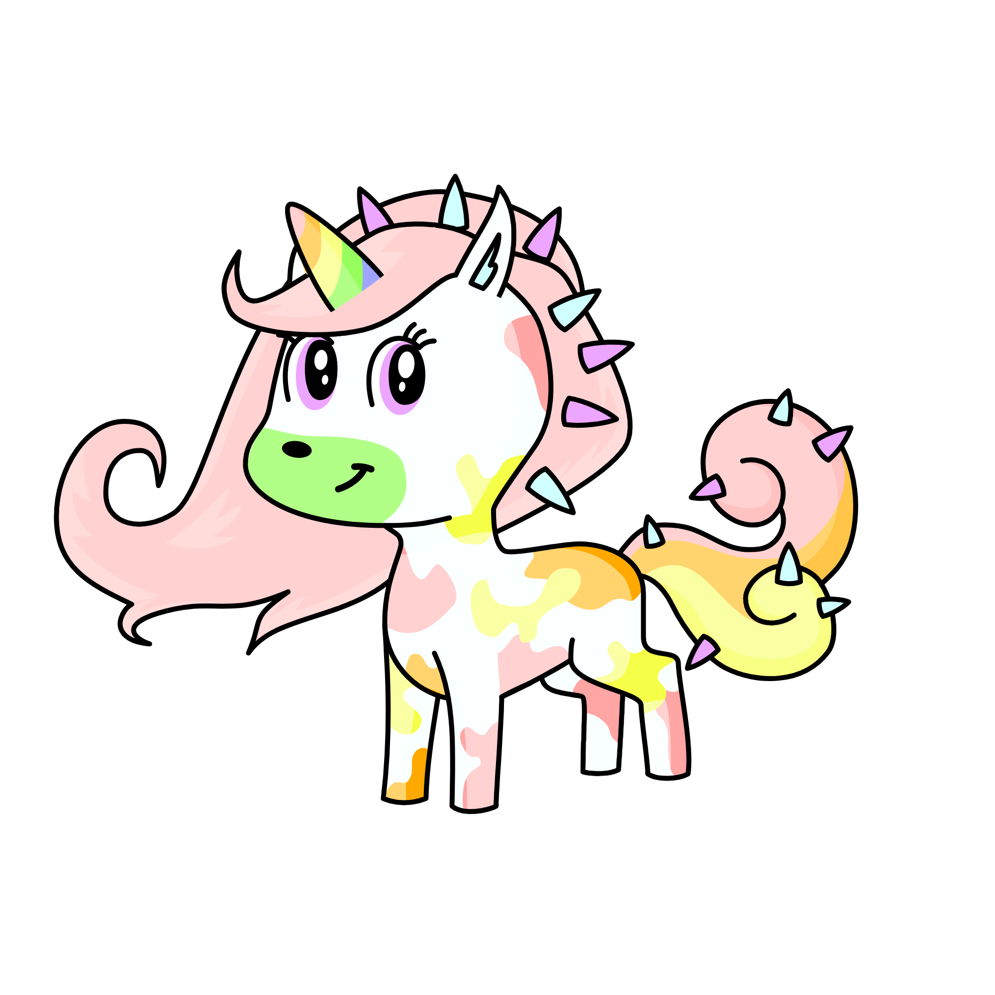 Rainbow, the unicorn