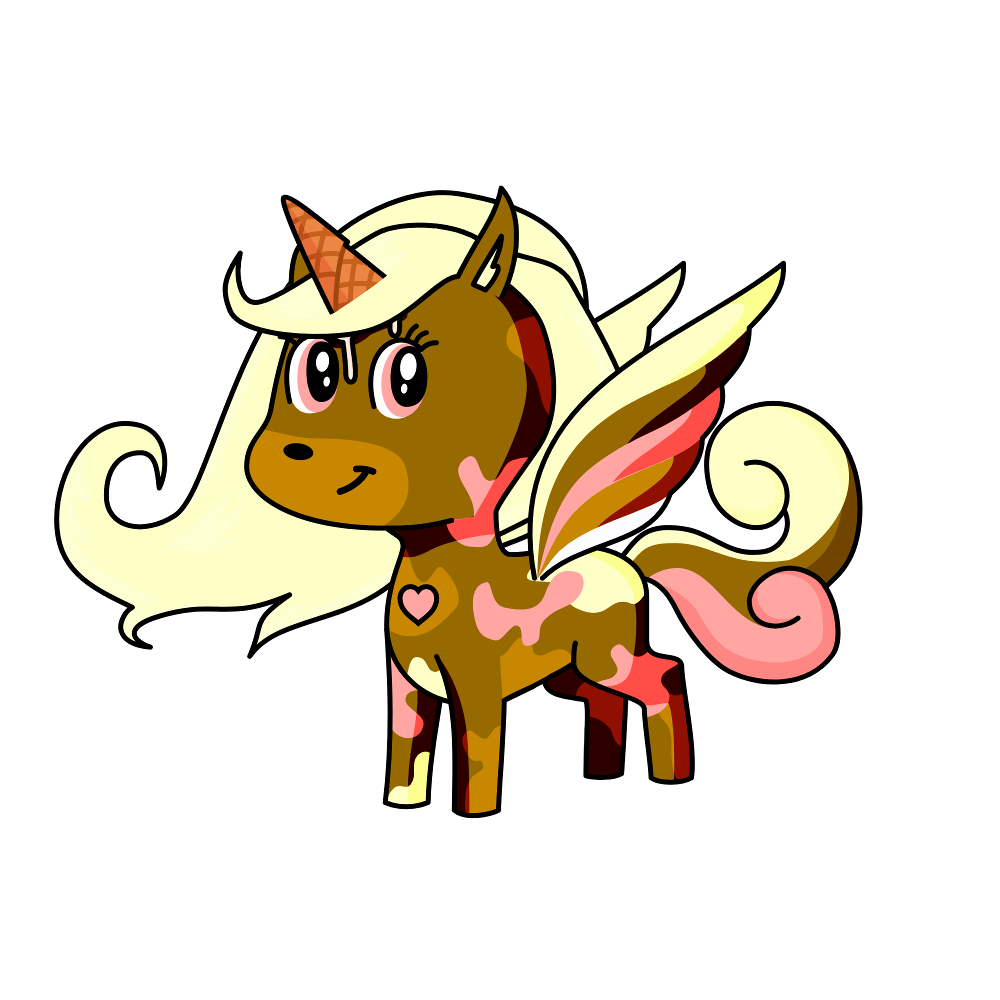 ice cream🍫🍦🍓, the unicorn