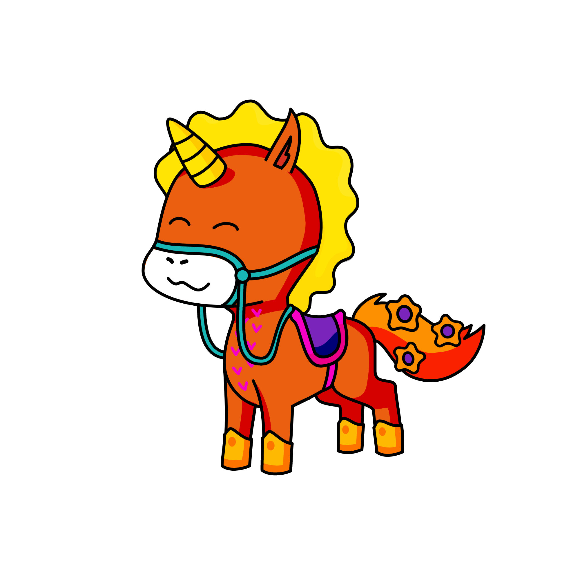 ⛅, the unicorn