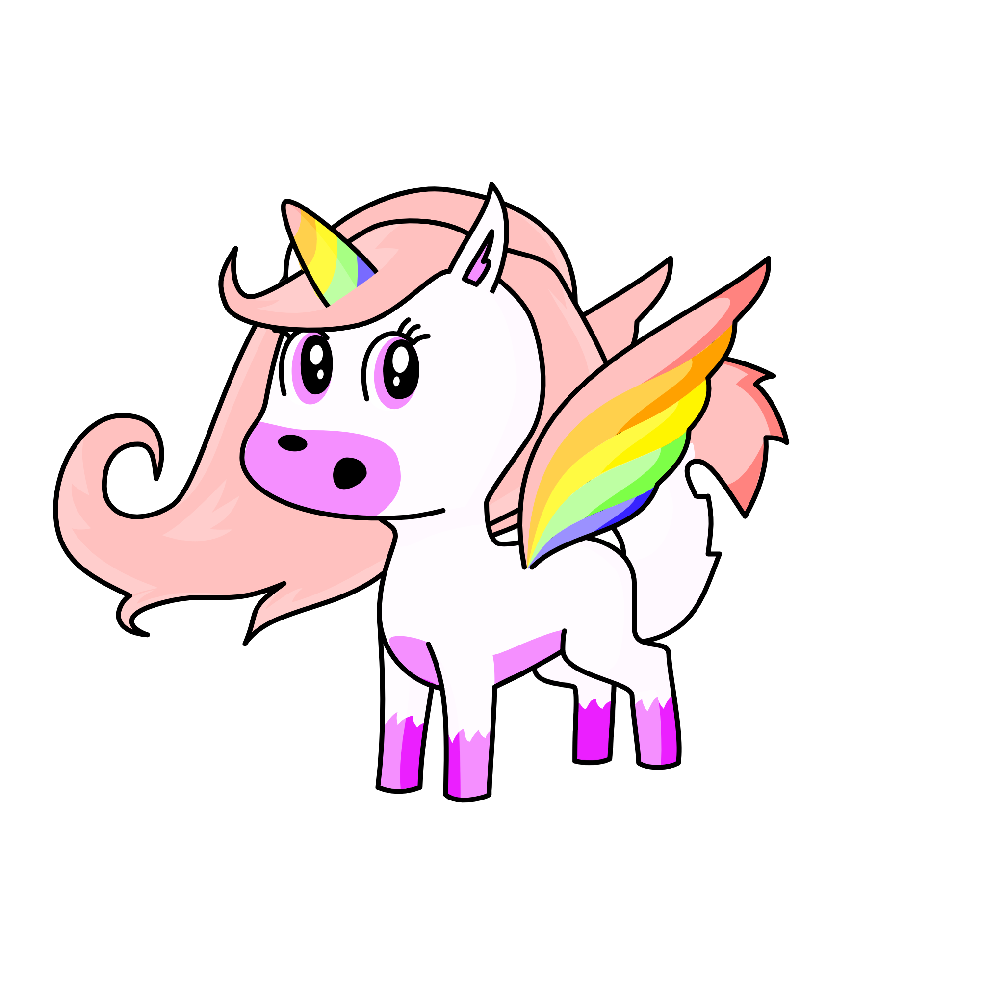 Wolfy, the unicorn