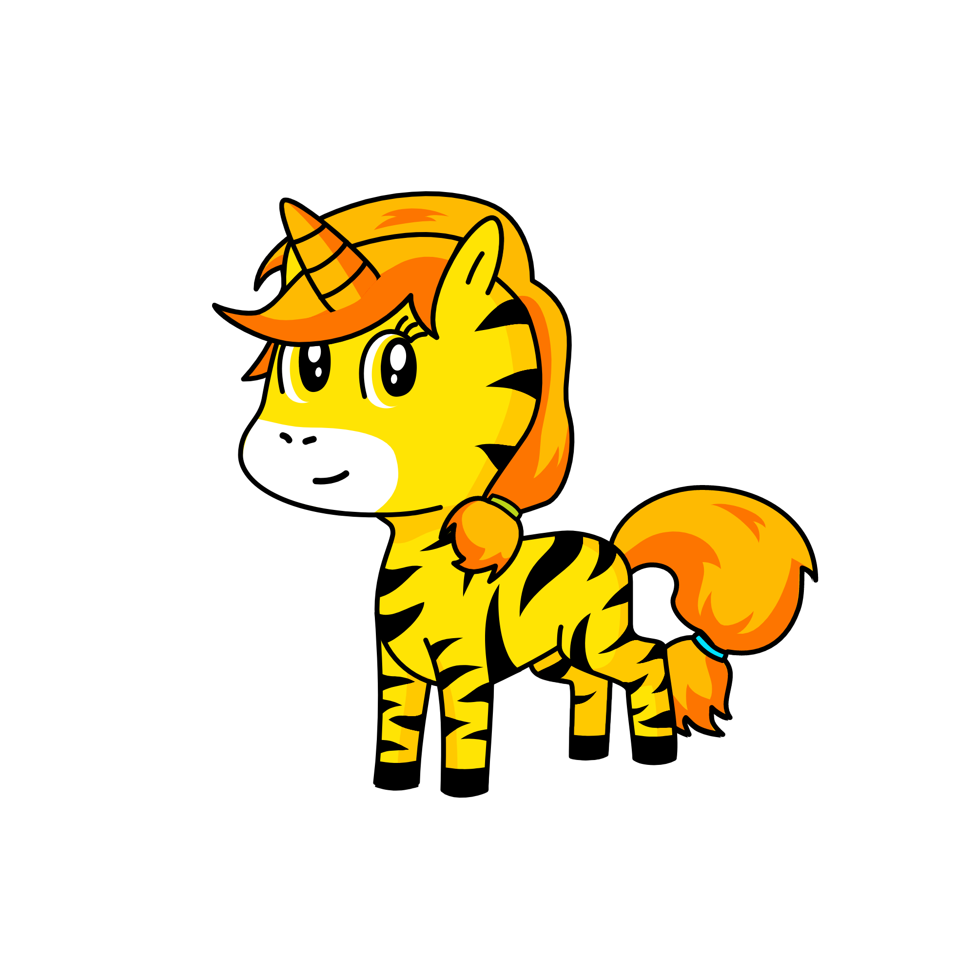 tiger, the unicorn