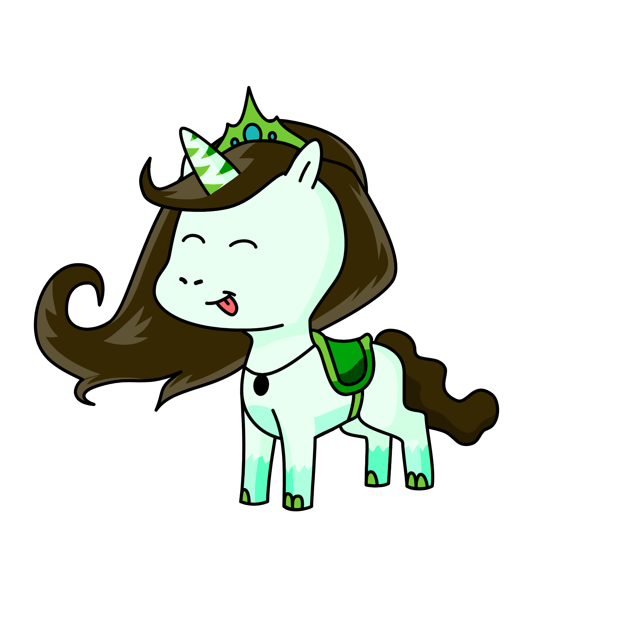 Minty Cube, the unicorn