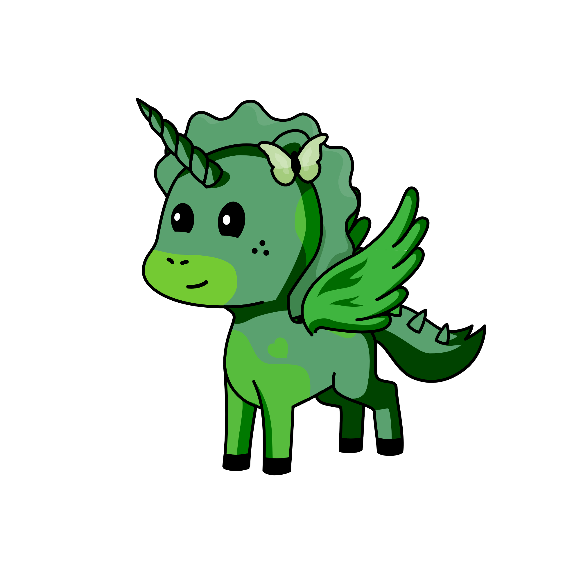 greeeeeeny, the unicorn