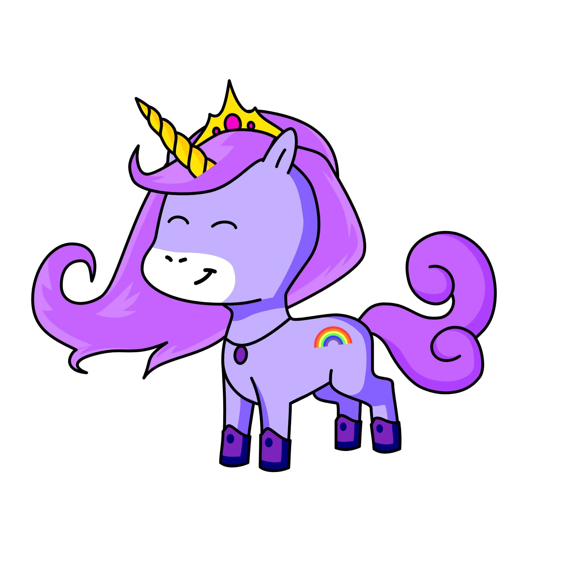 princesa unicornio pastel, the unicorn