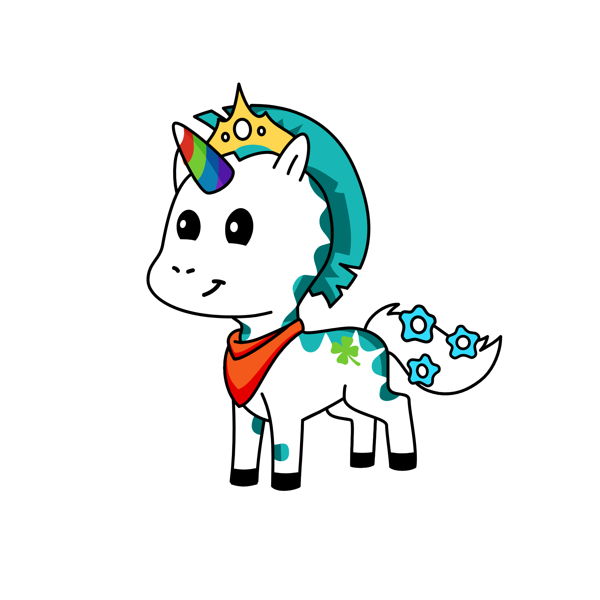 king, the unicorn