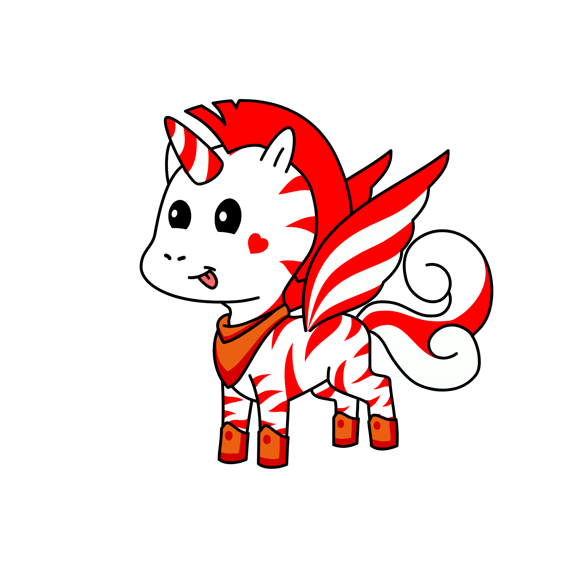 Peppermint (Pepe for short), the unicorn