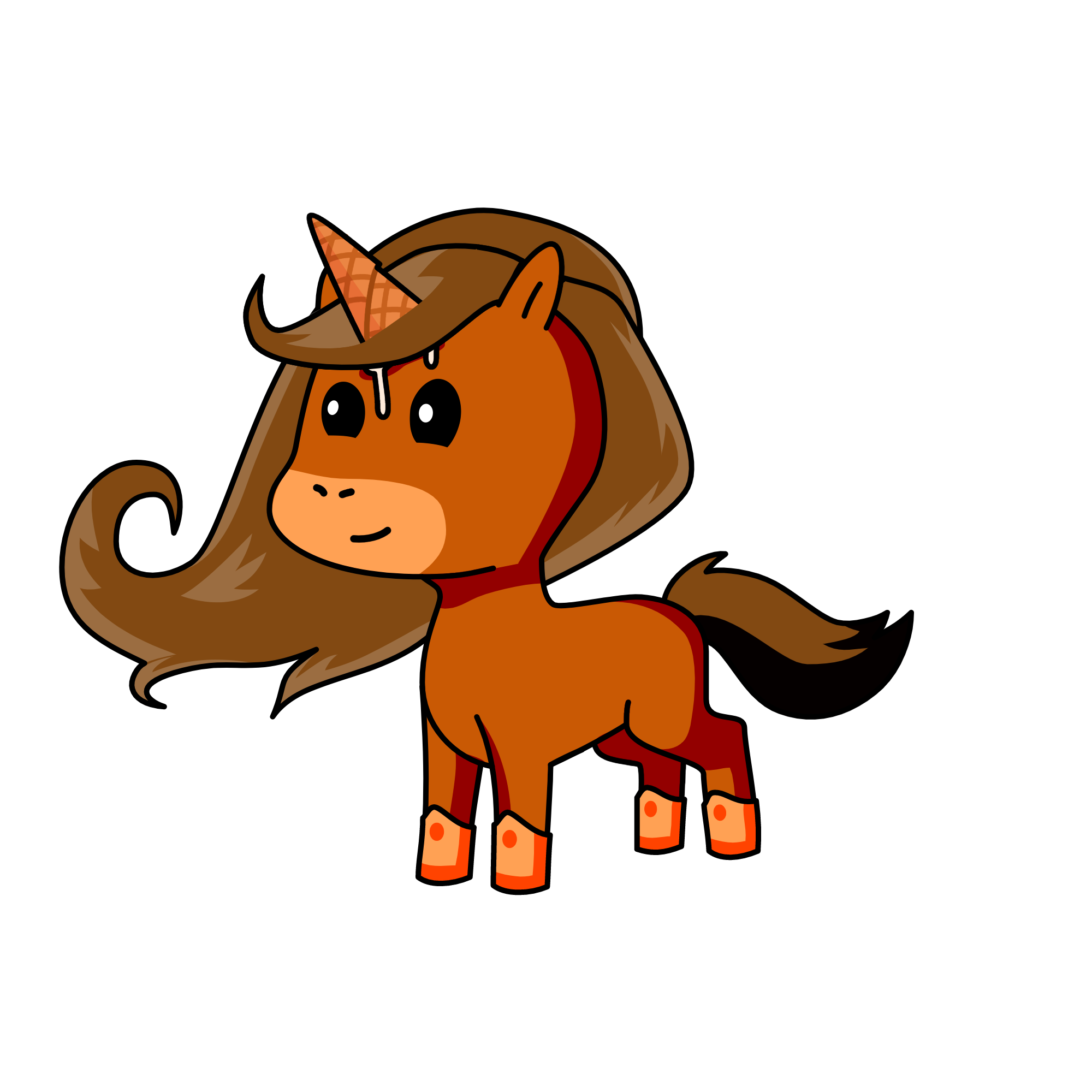 Chocolate Ice-cream, the unicorn