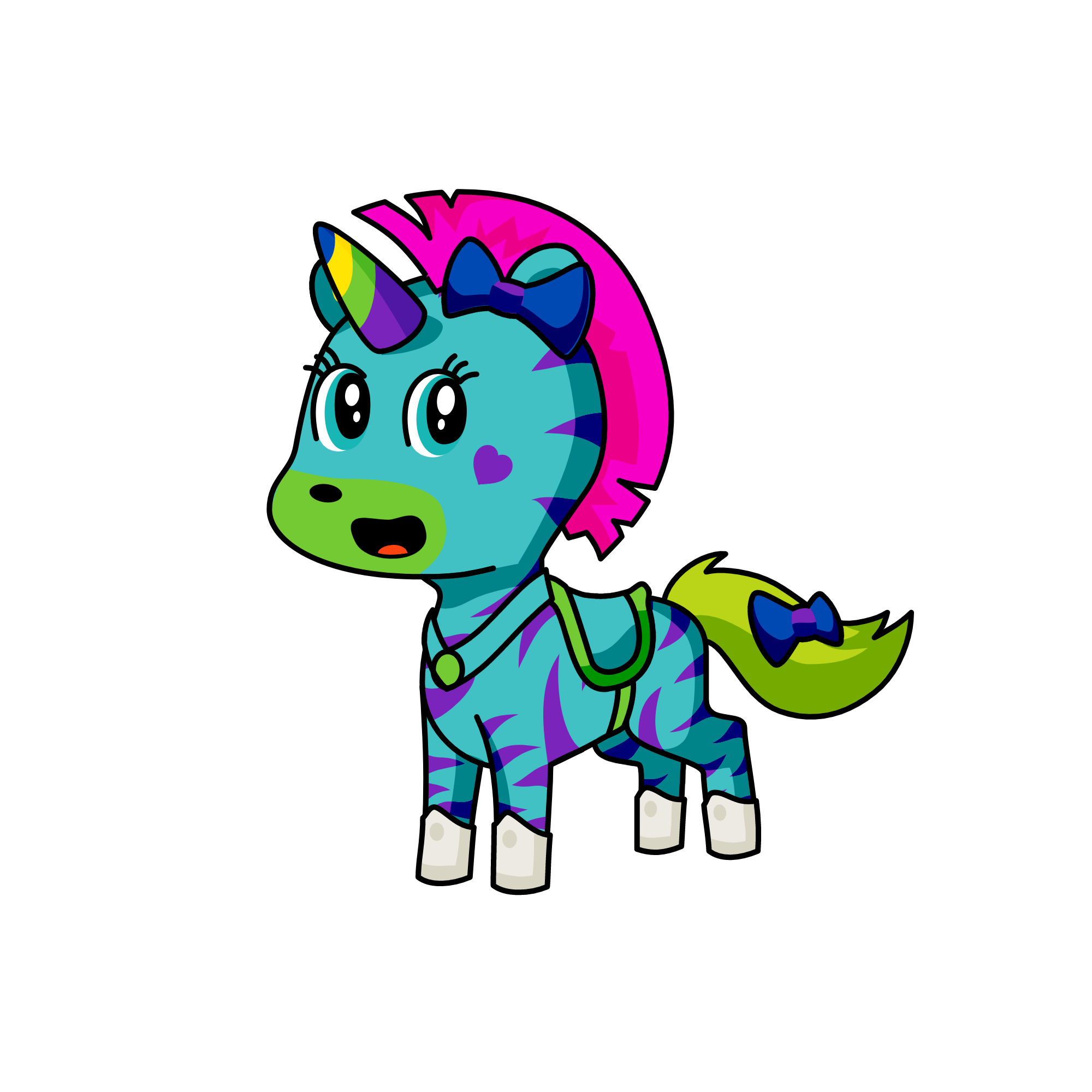 Unicorn Girl, the unicorn