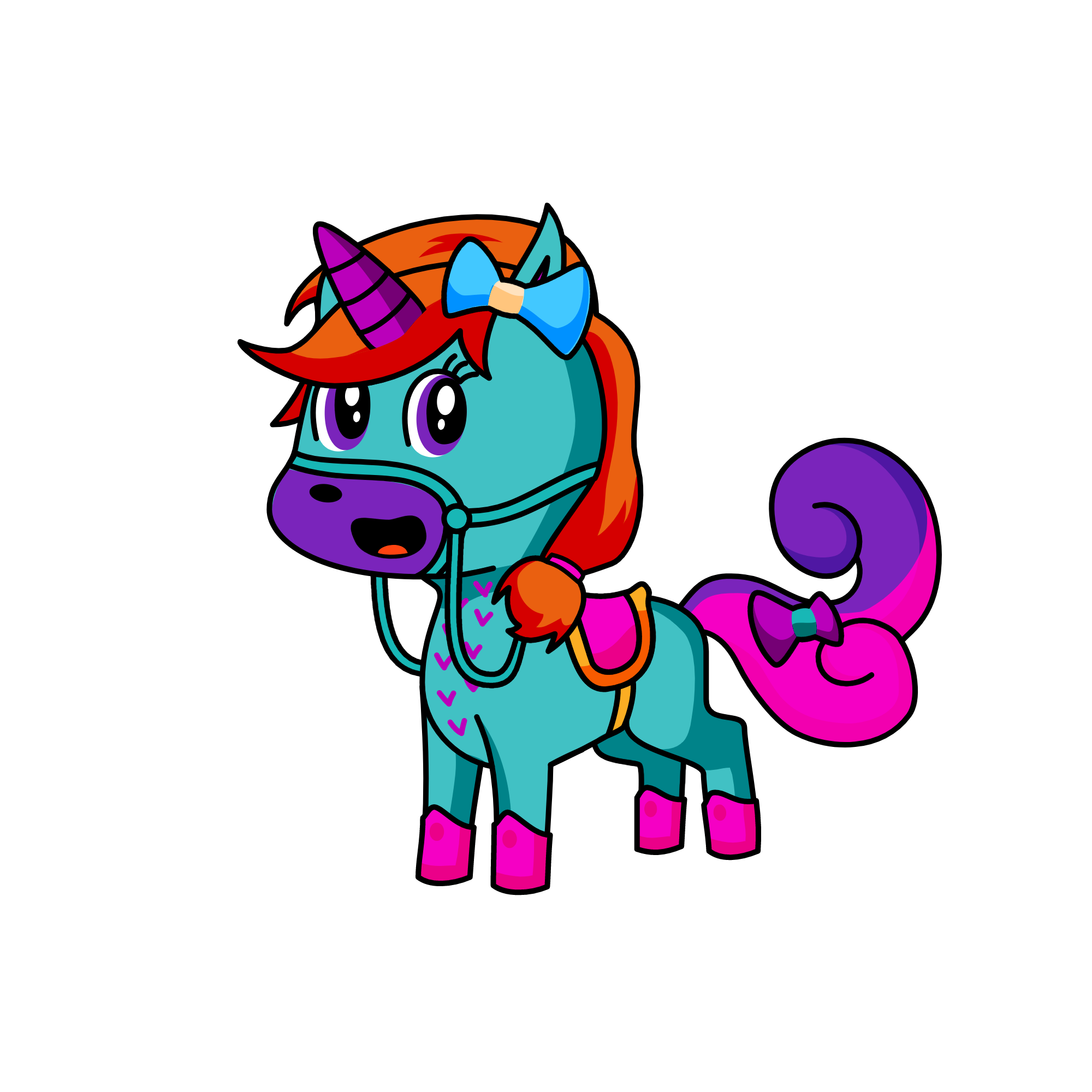 Rainbow, the unicorn