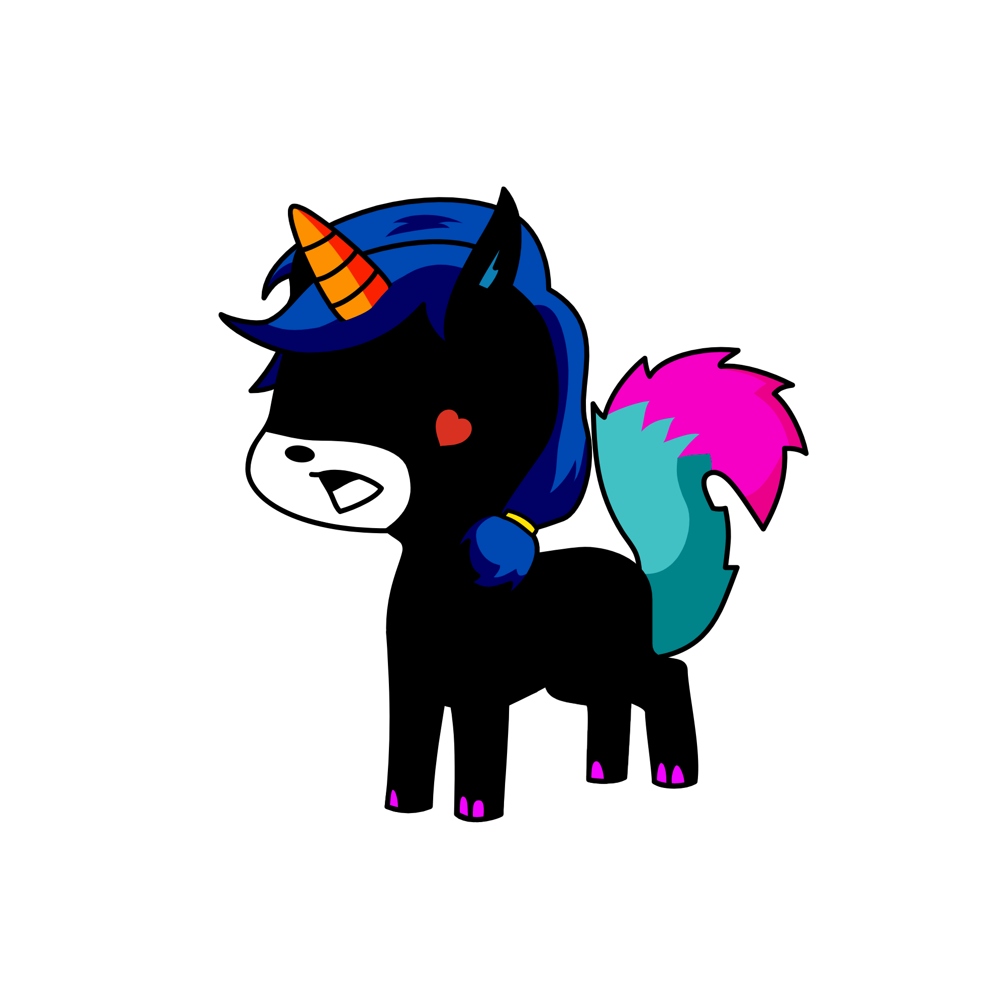 Sparkles, the unicorn