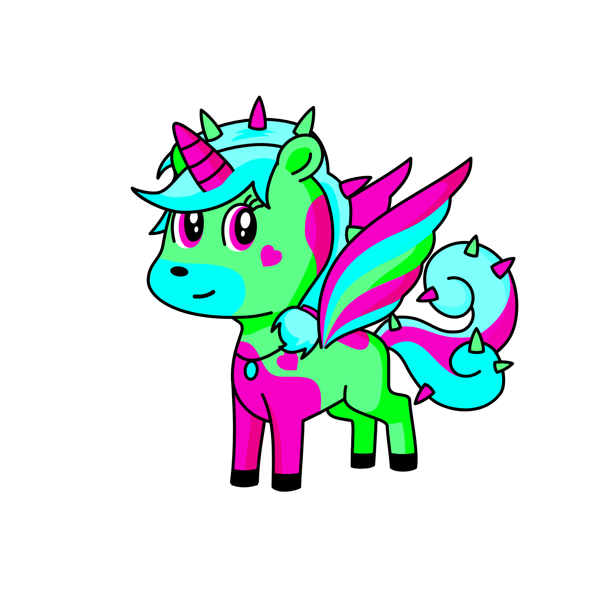 Dinowing, the unicorn