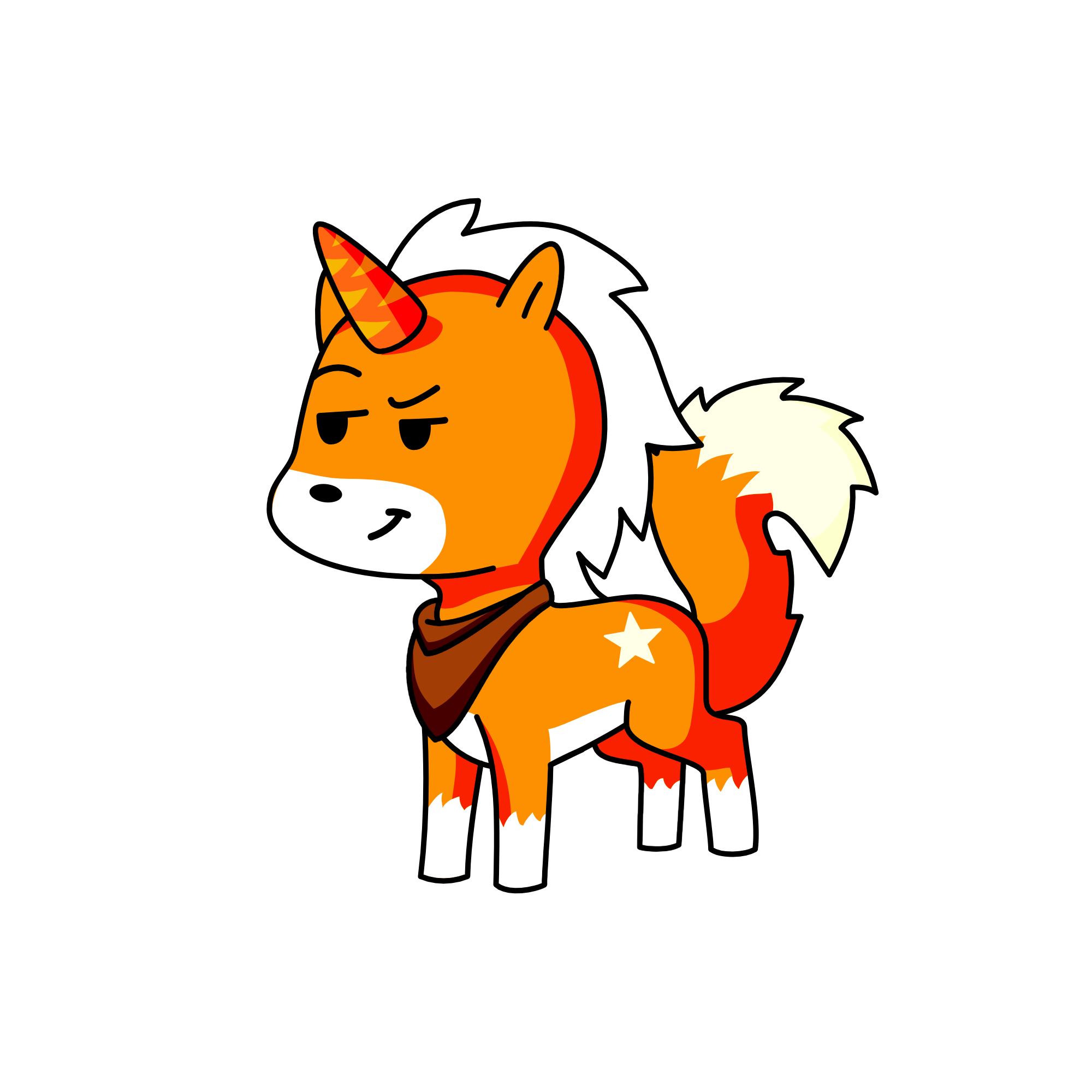 Faux, the unicorn