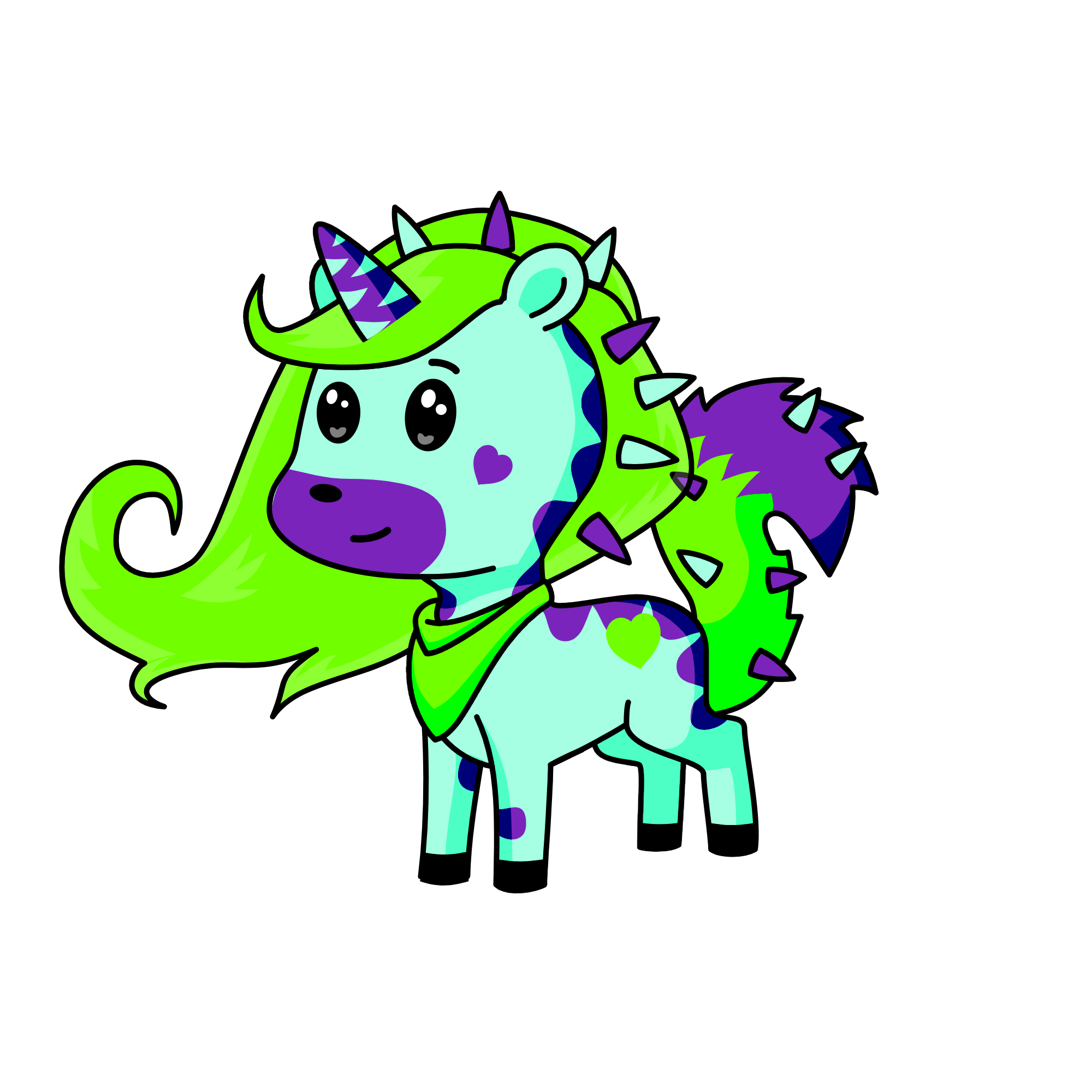 Dinocutie, the unicorn
