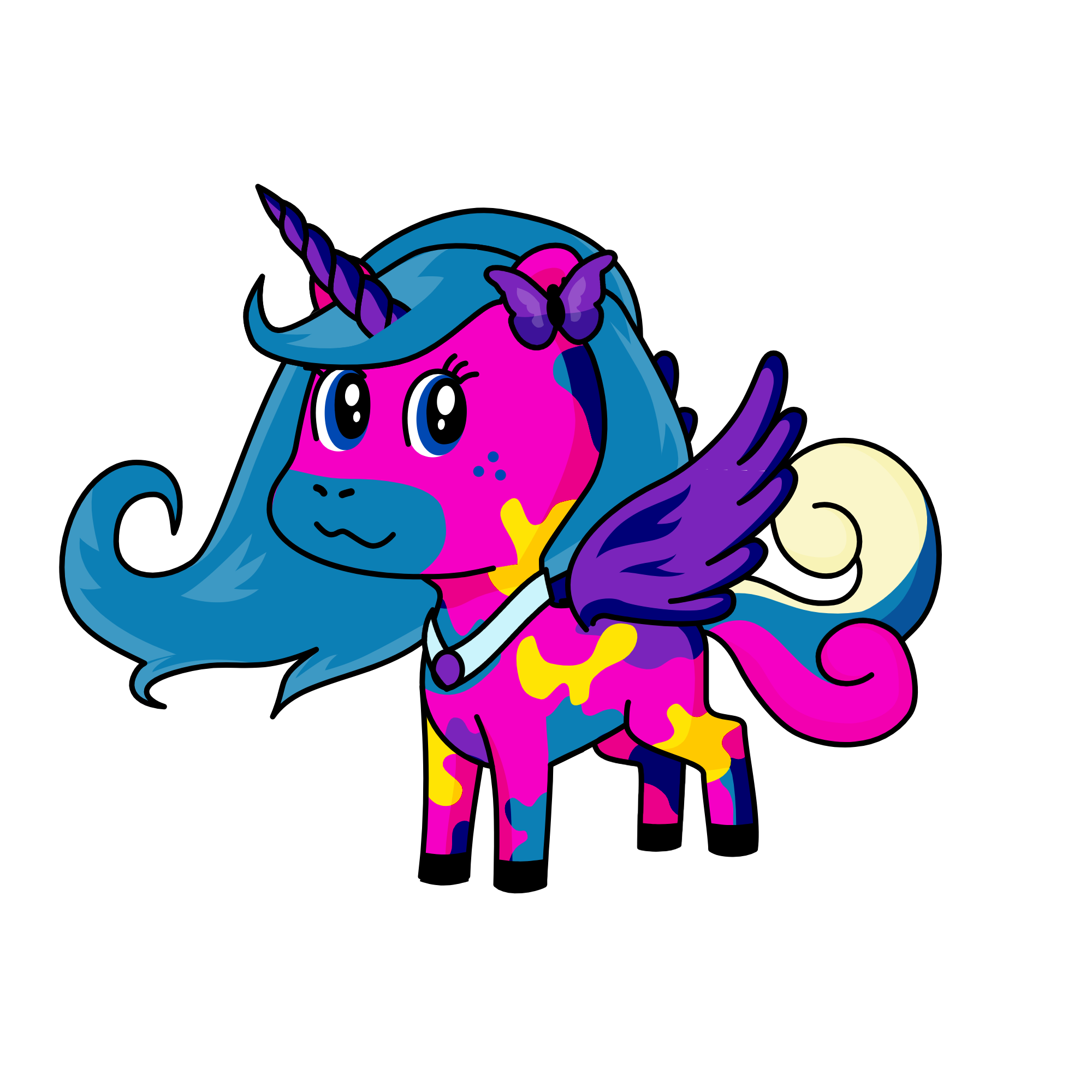 star sky partycorn, the unicorn