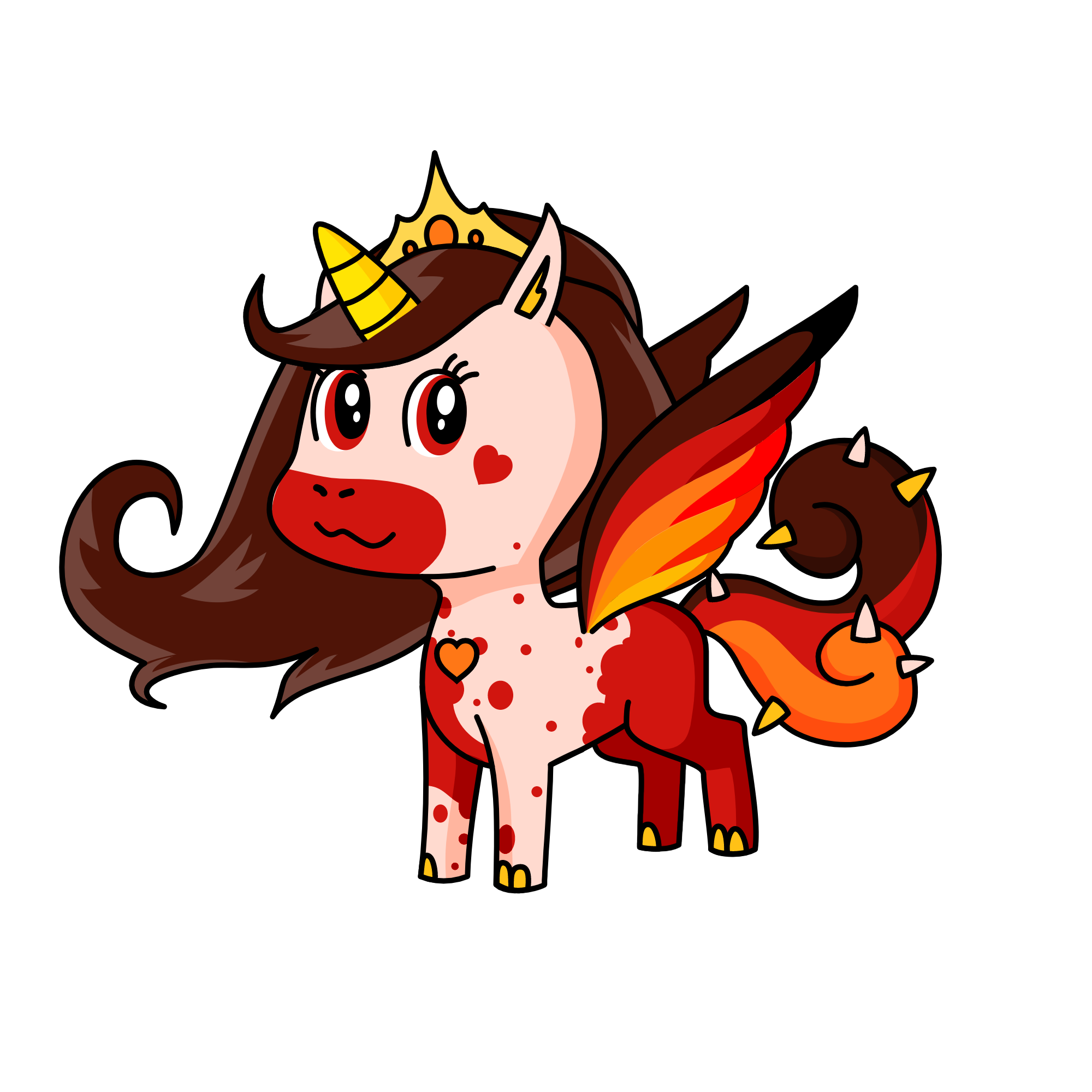 Queen Fall, the unicorn