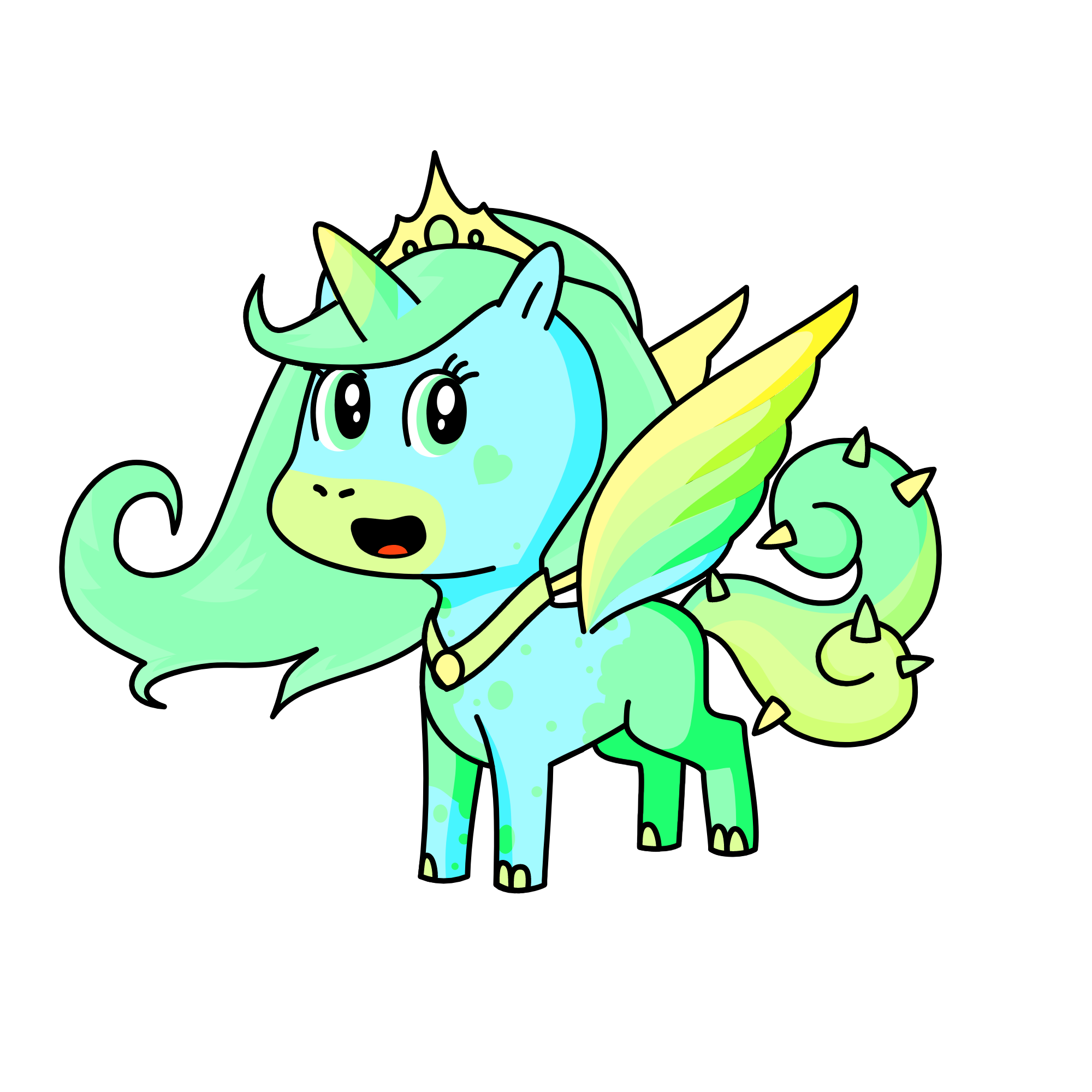 Queen Summer, the unicorn