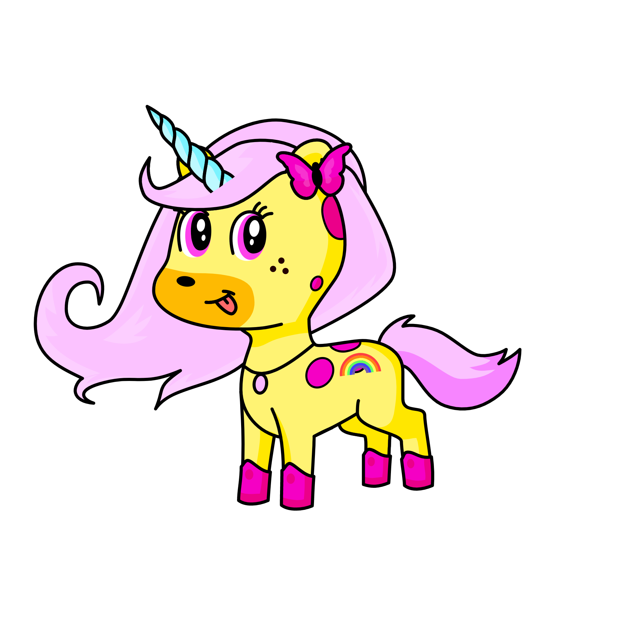 fluytter shy and rainbow dash, the unicorn