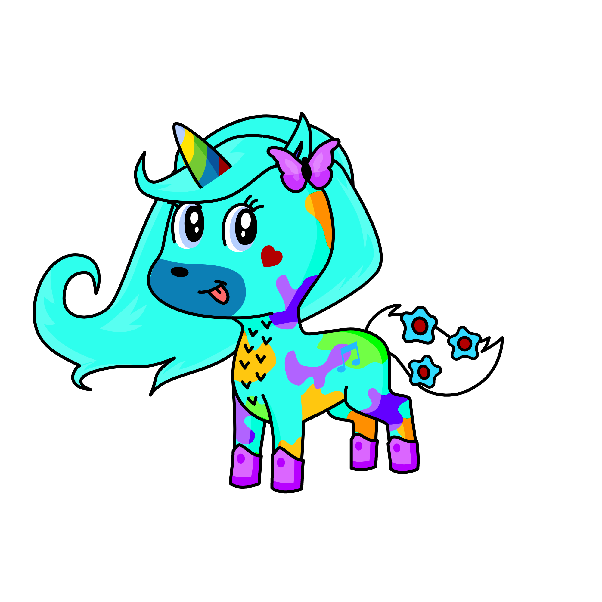 love unicorns, the unicorn
