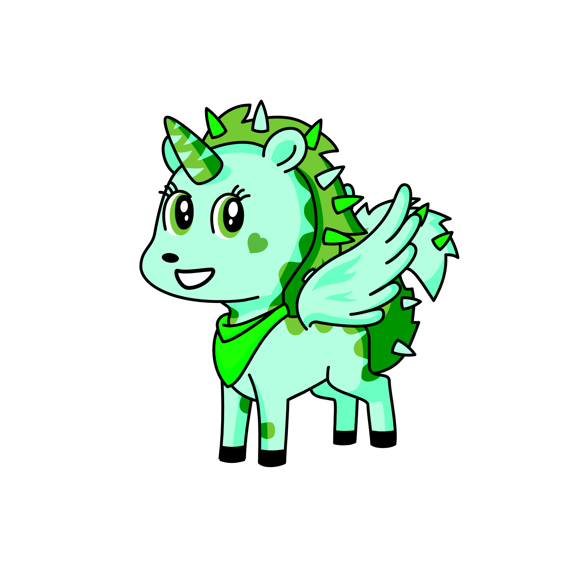 Spikedino, the unicorn