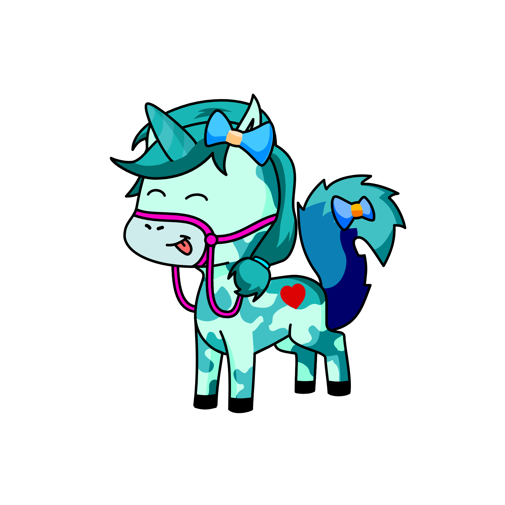 cute , the unicorn