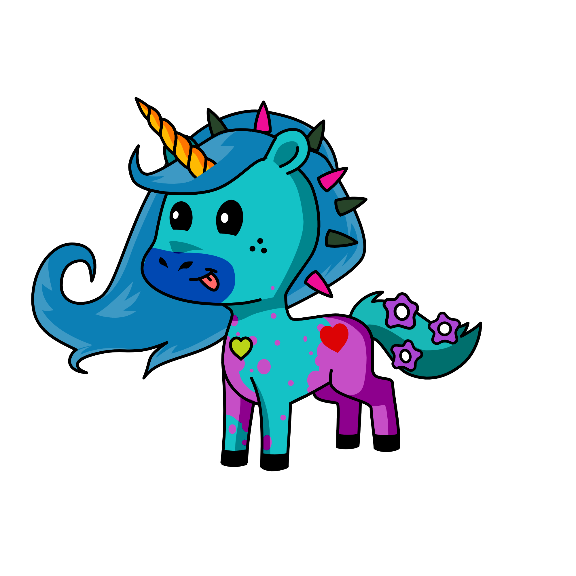 Fluffy, the unicorn