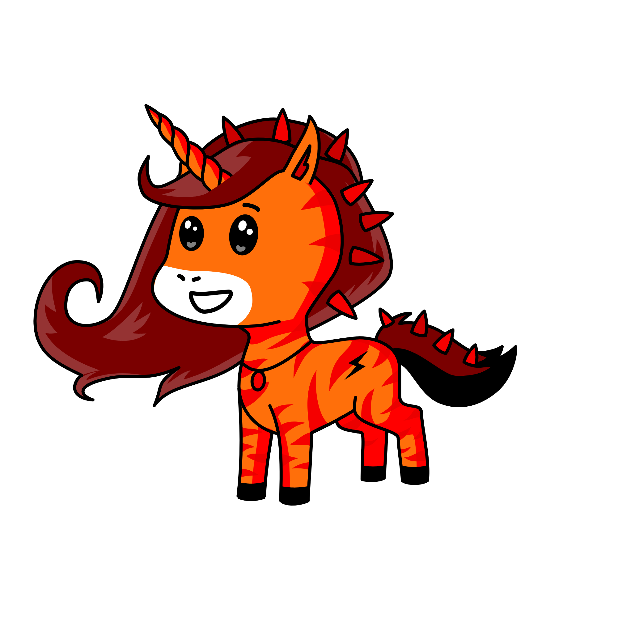Flame, the unicorn