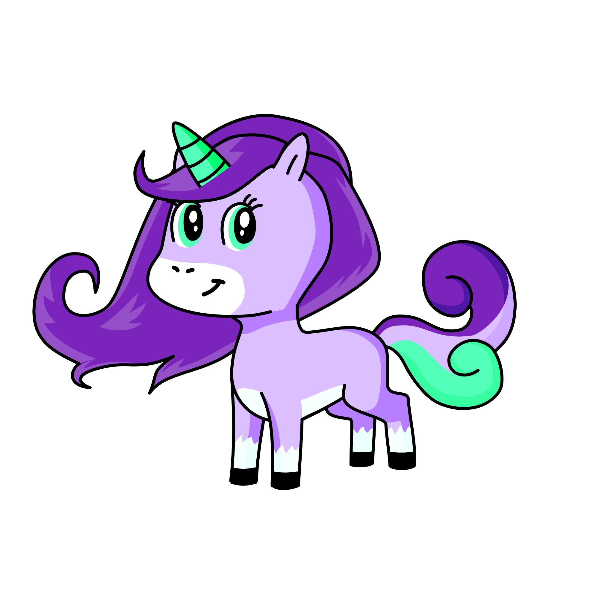 sky (before she was captured), the unicorn
