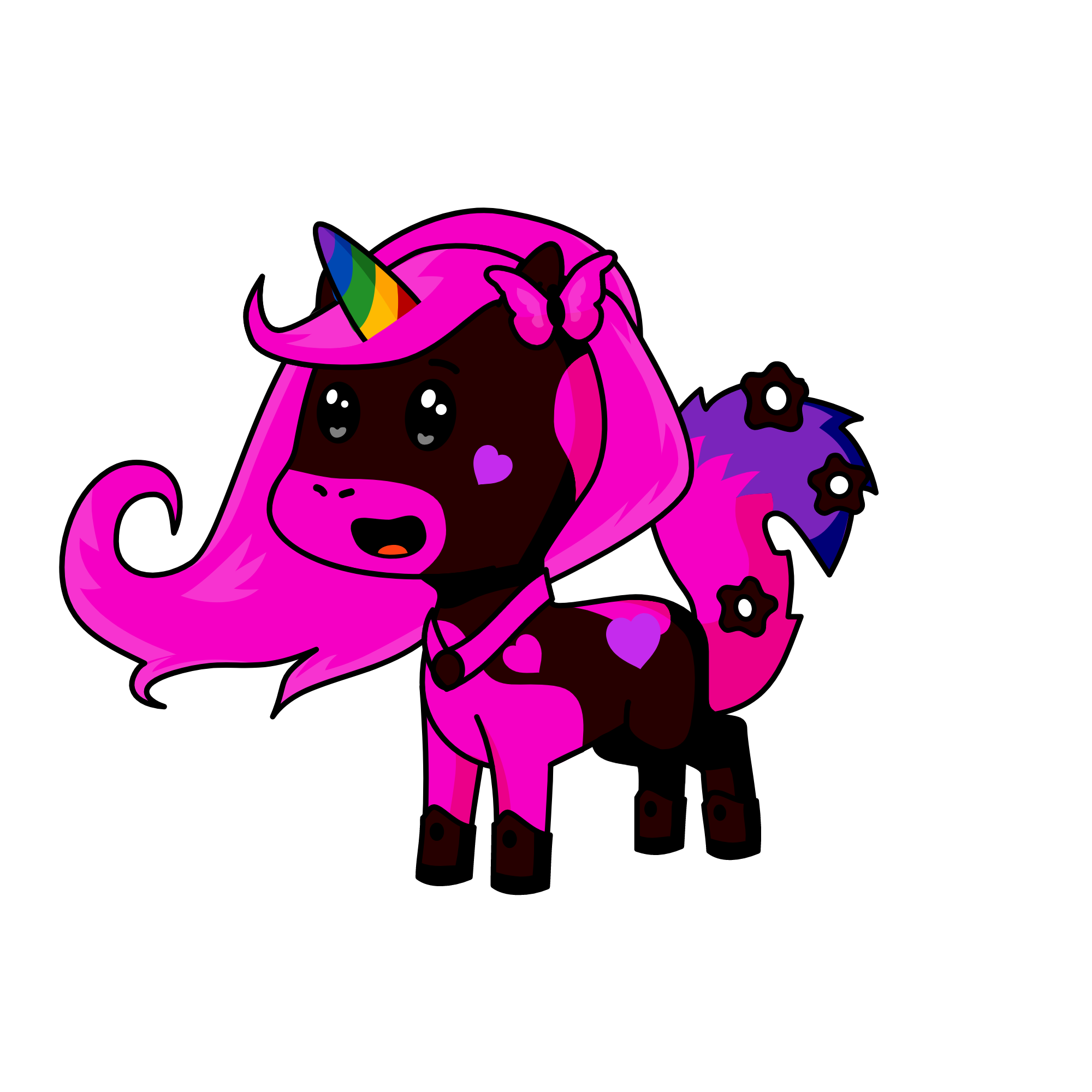 moonlight, the unicorn