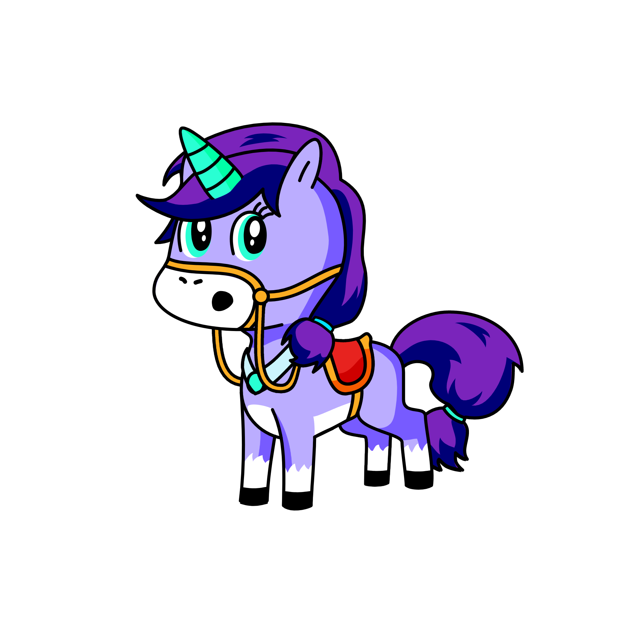 sky(after she was captured), the unicorn