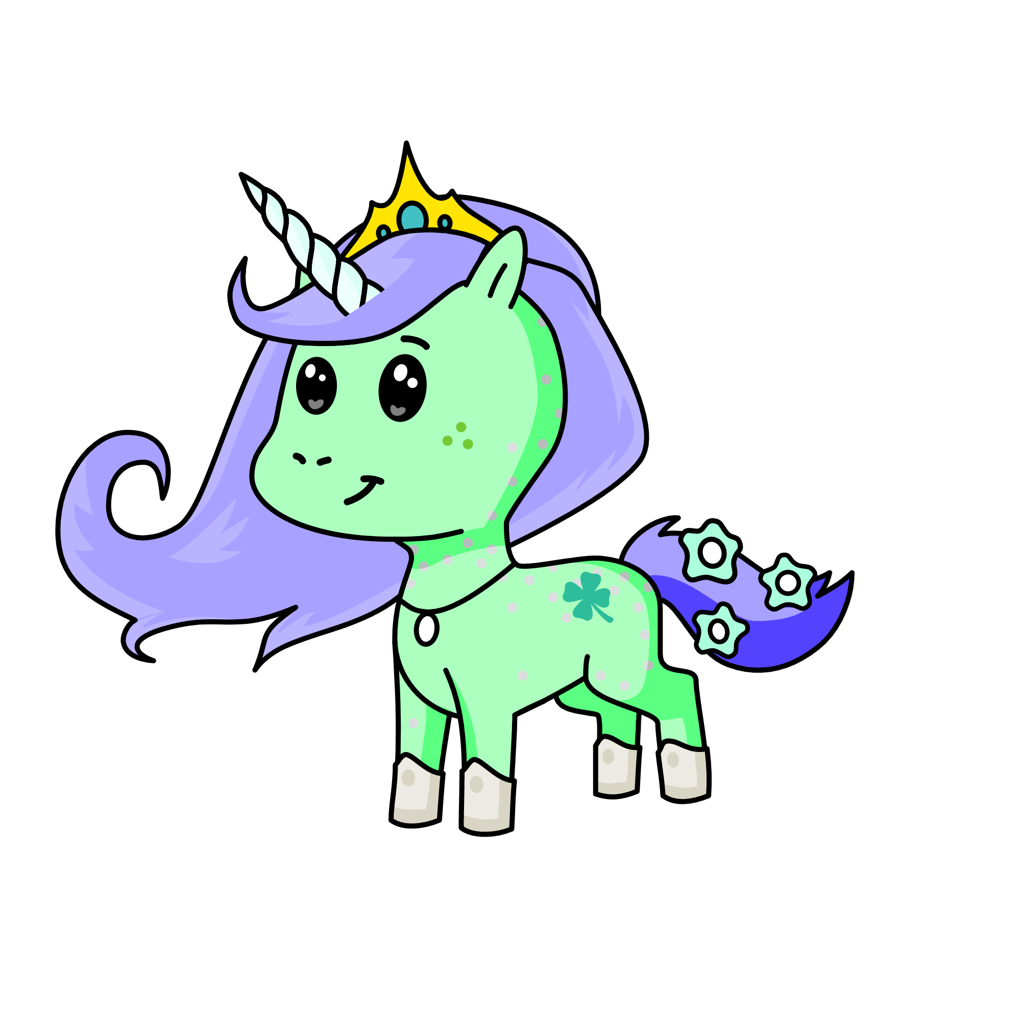 Princess Cloudy, the unicorn