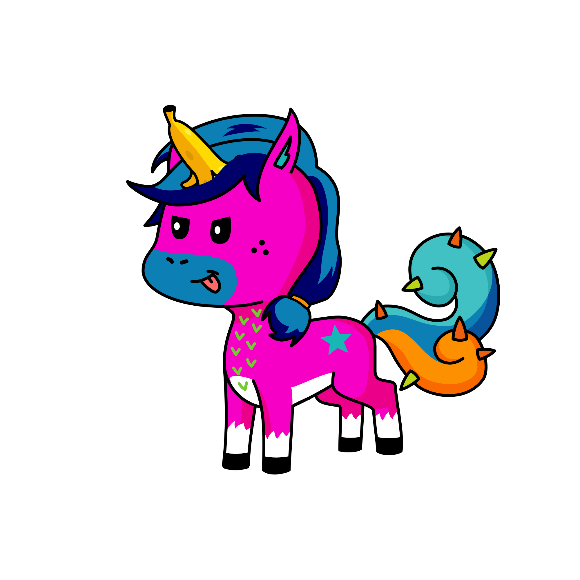 b, the unicorn