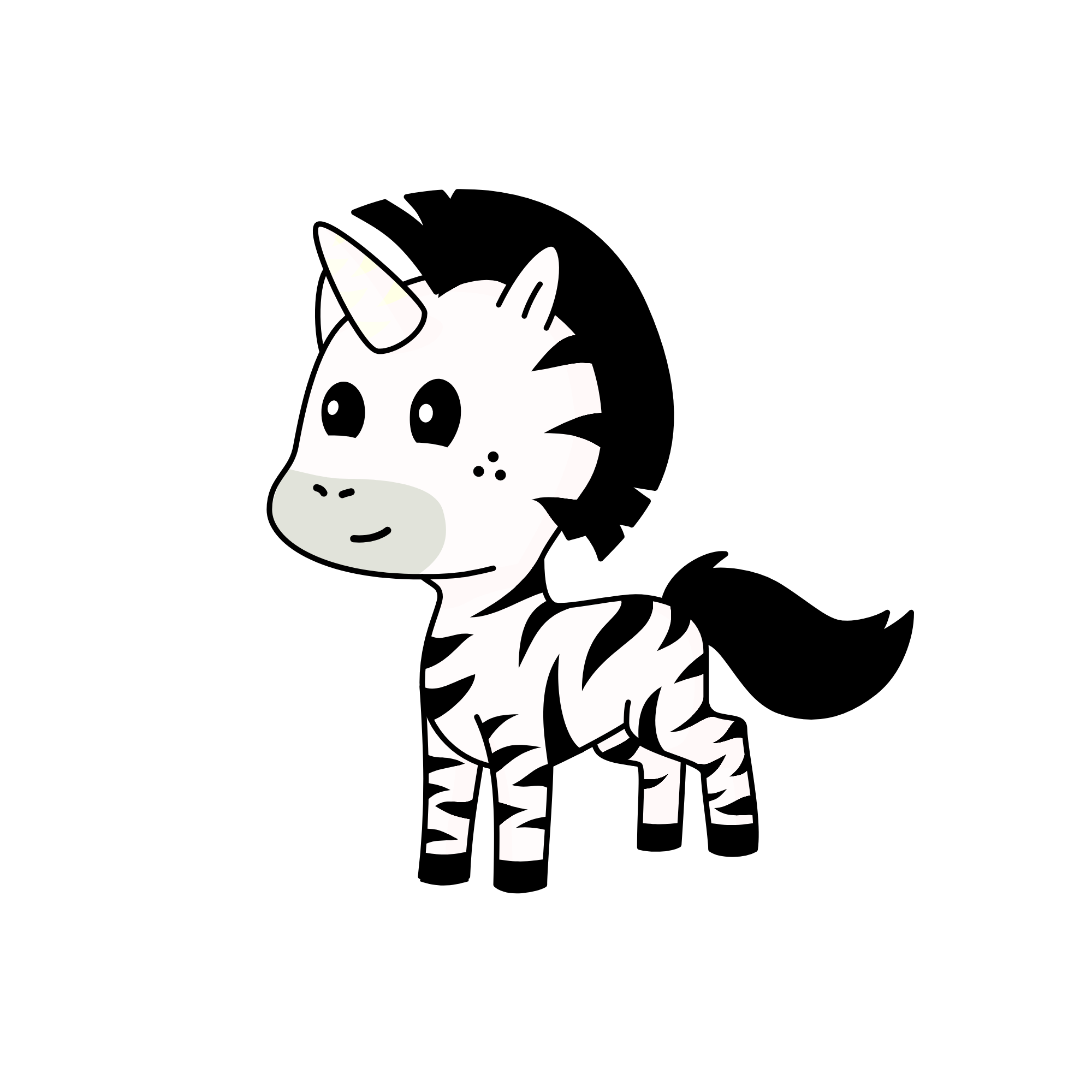 zebra, the unicorn