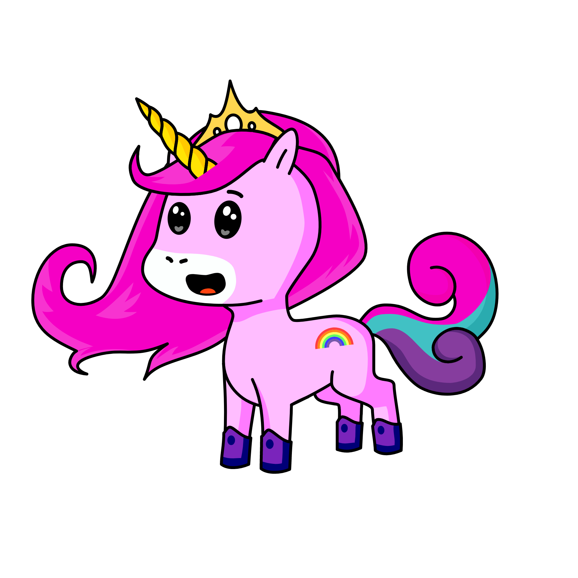 🦄👑🎂 cup cake, the unicorn