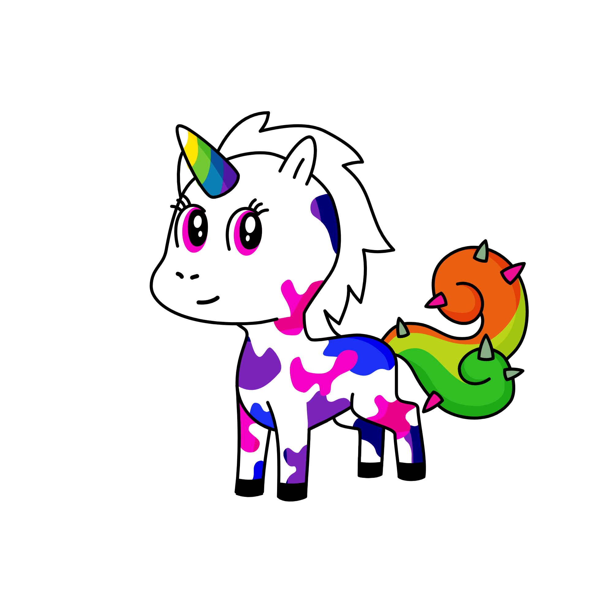 Rainbow Jose Luis, the unicorn