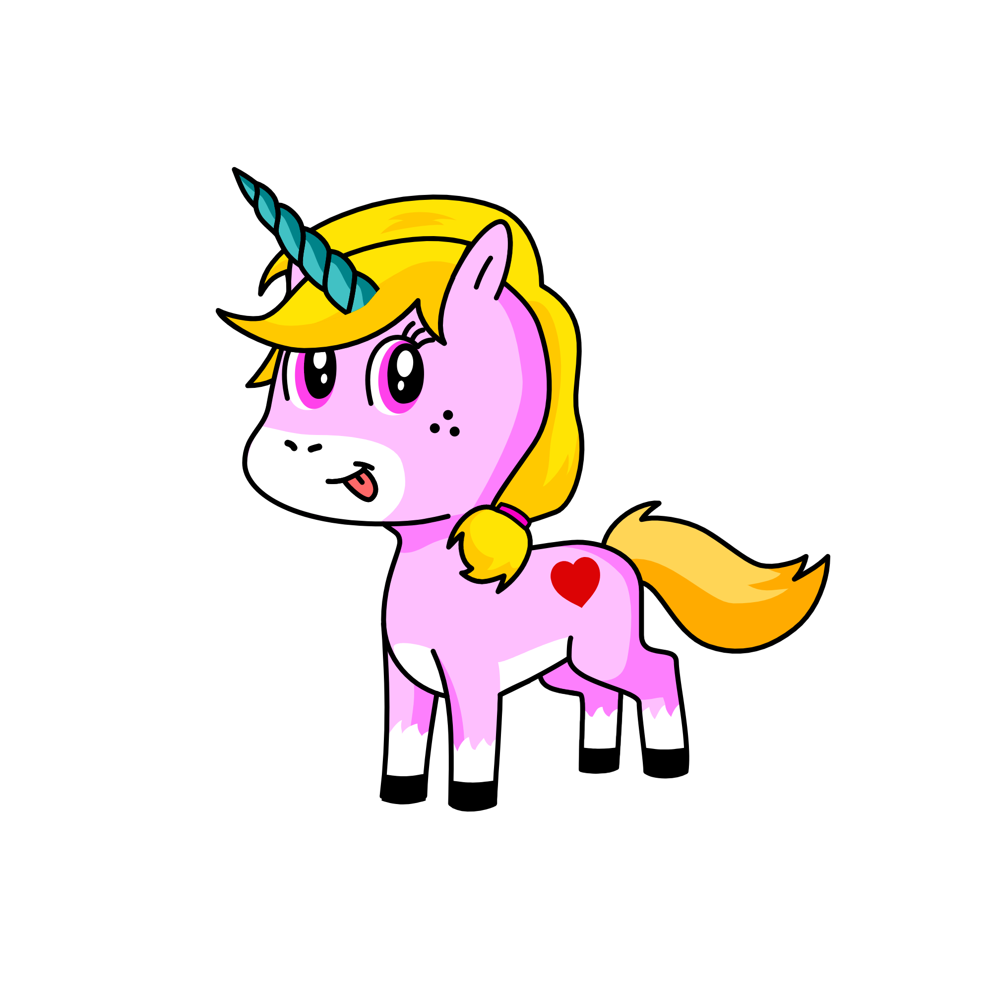 pink, the unicorn
