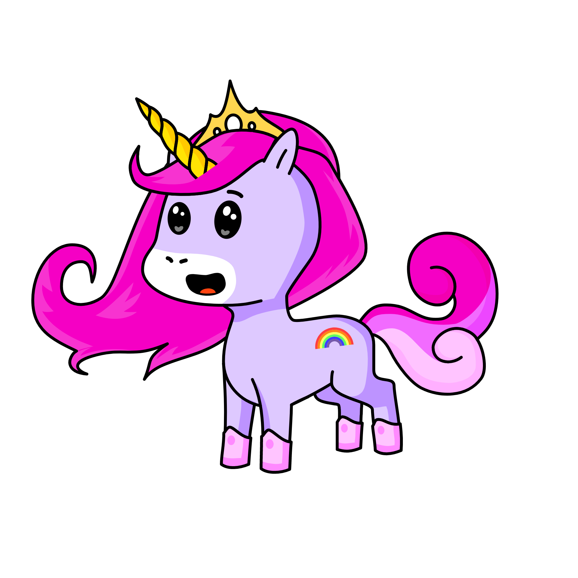 🦄👑Reyna unicornio, the unicorn