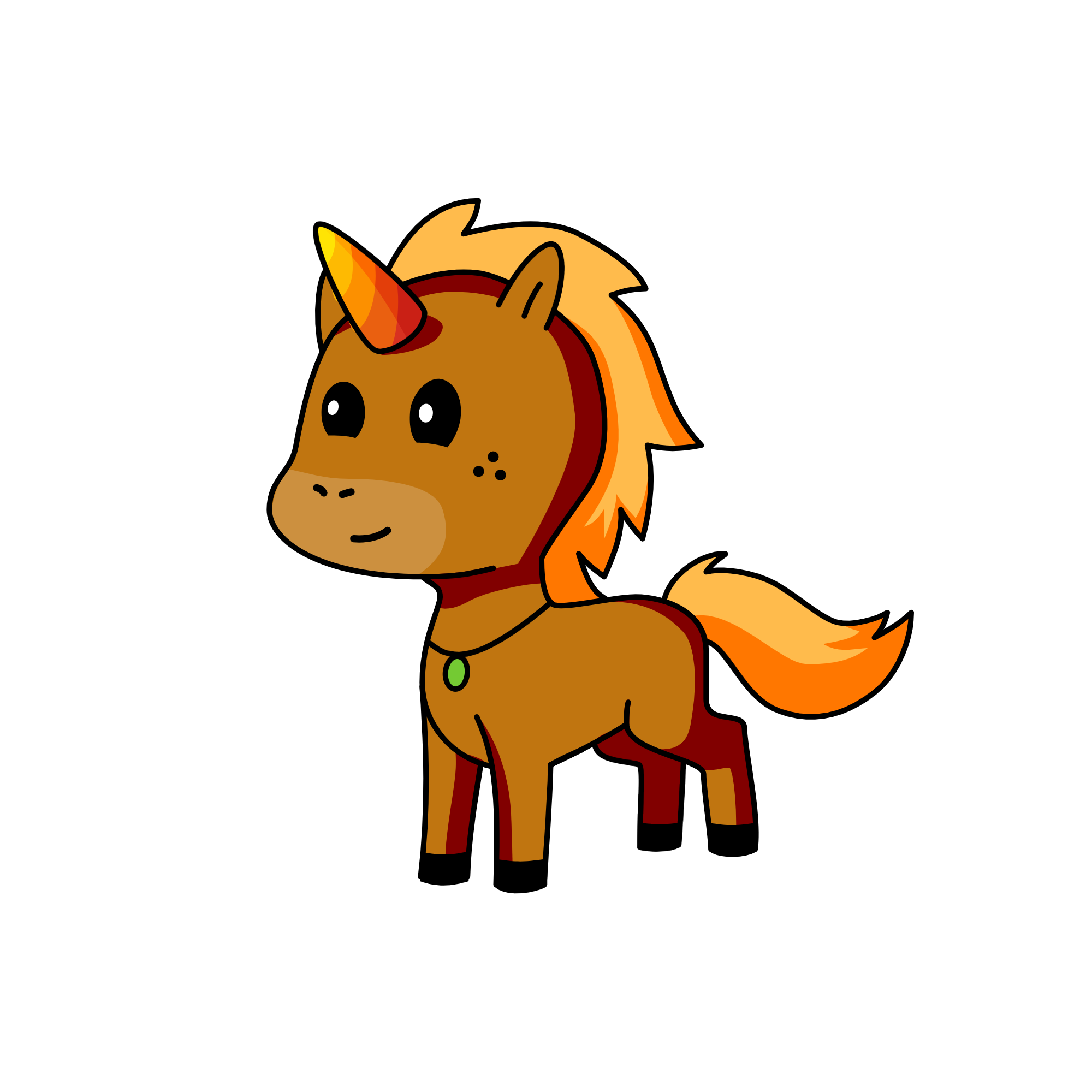 Leather, the unicorn