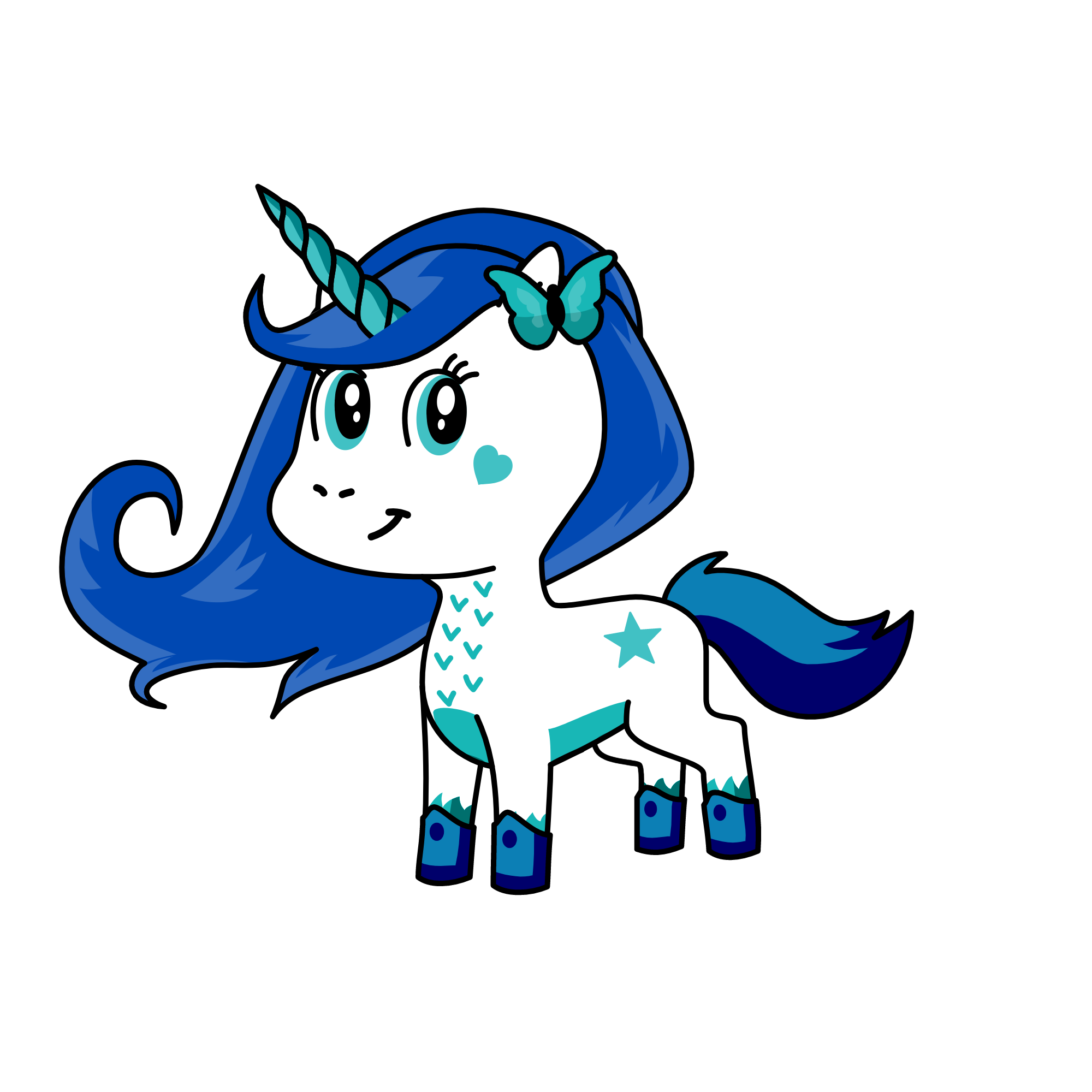 Winter, the unicorn