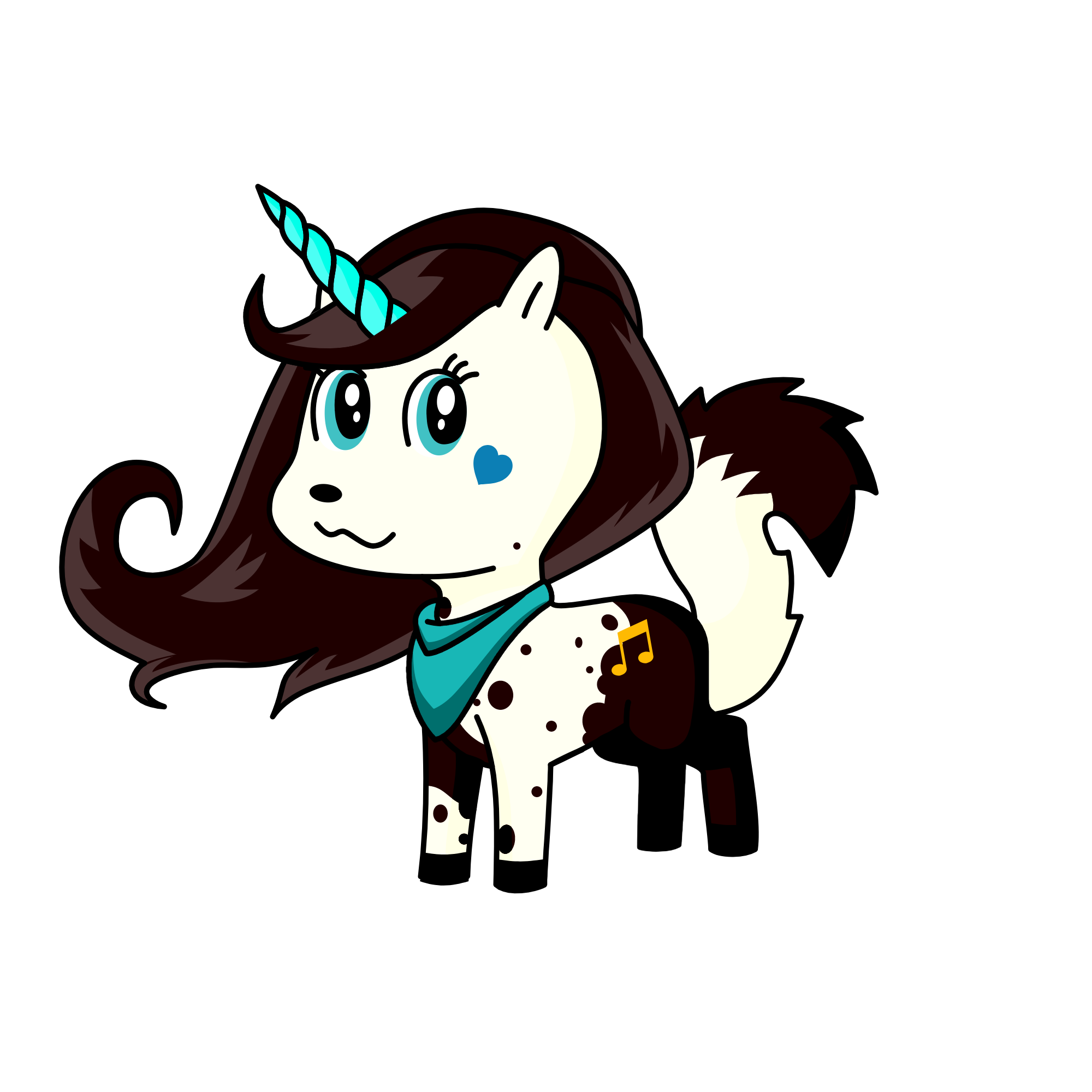 snowy, the unicorn