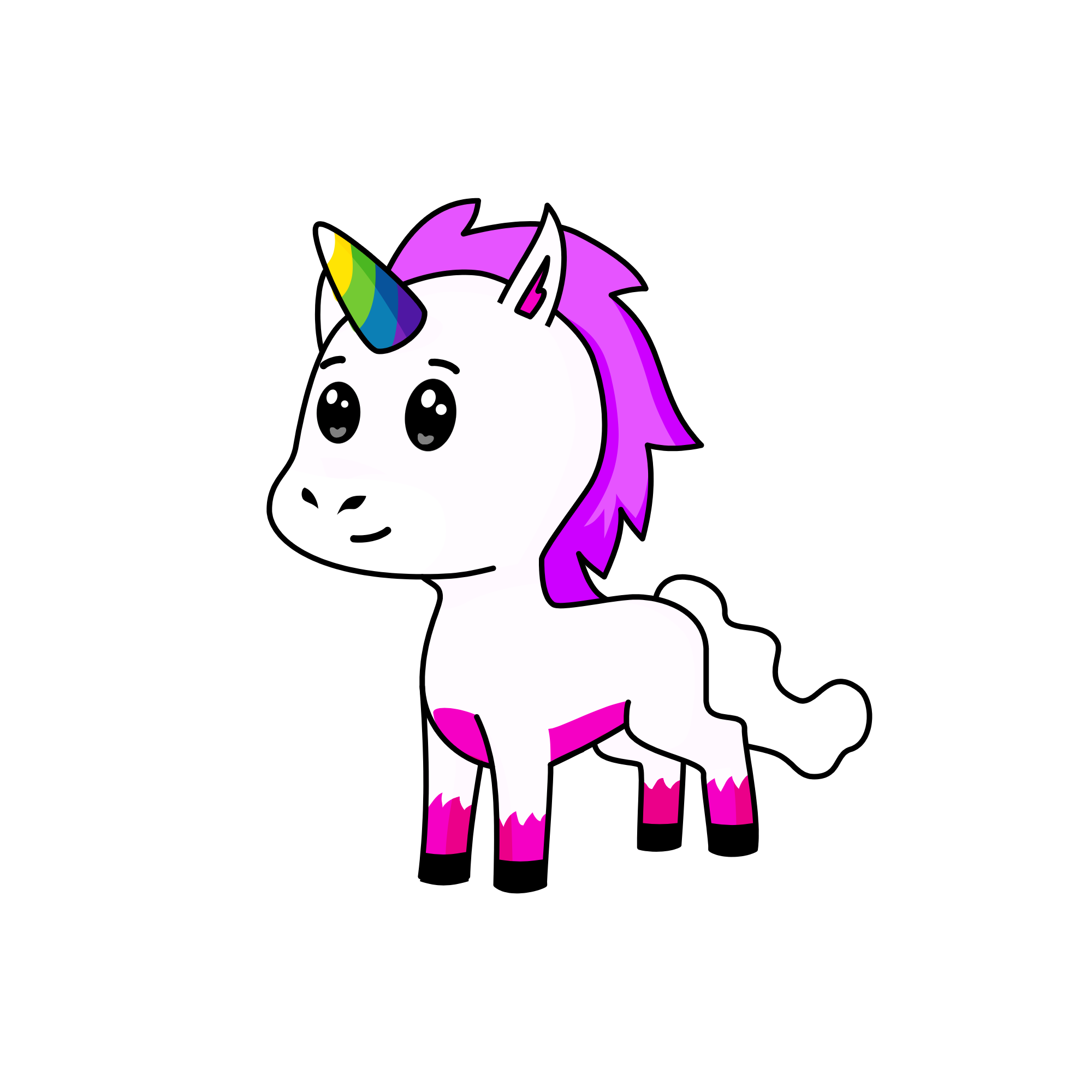 Mia 🦄, the unicorn