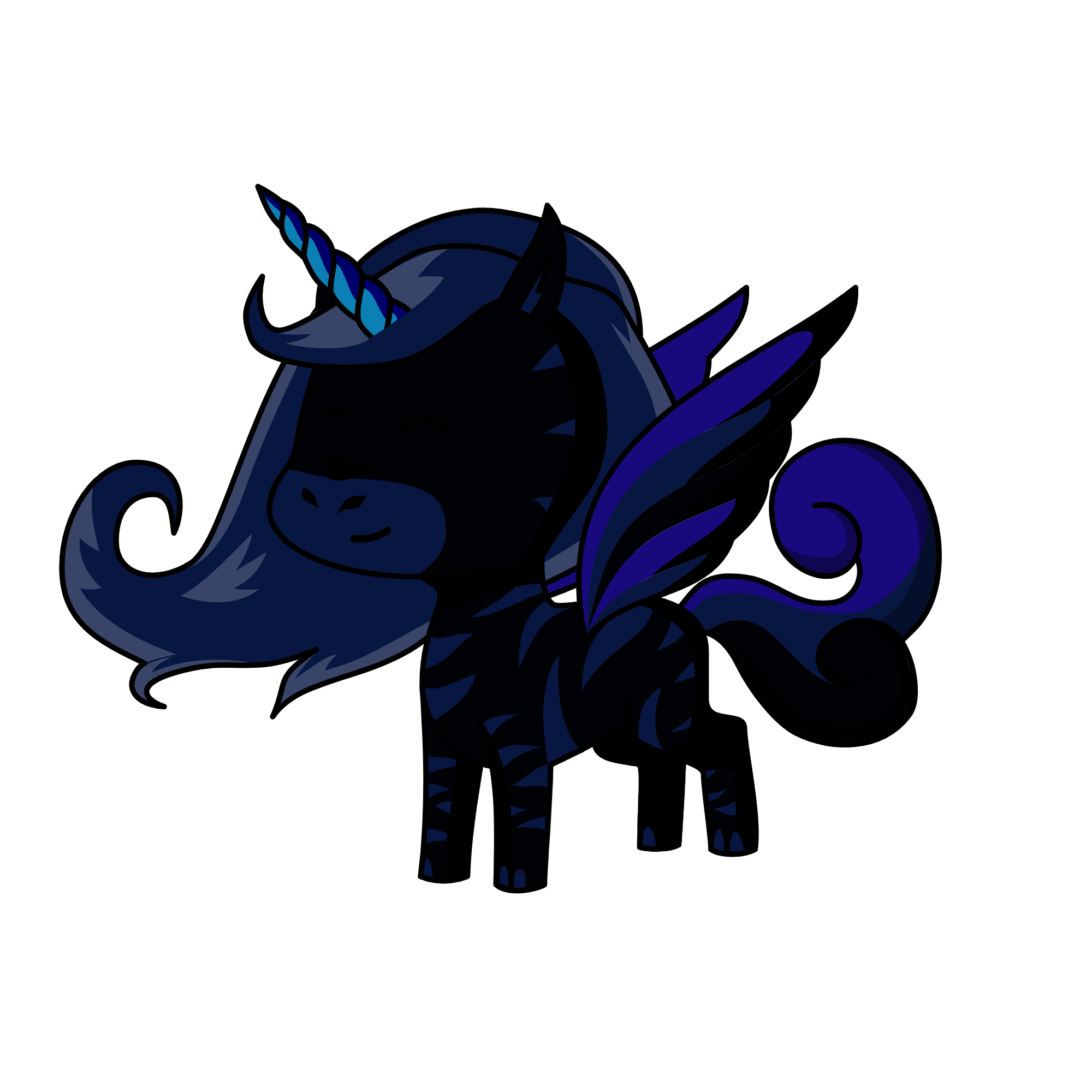 blue darkness, the unicorn