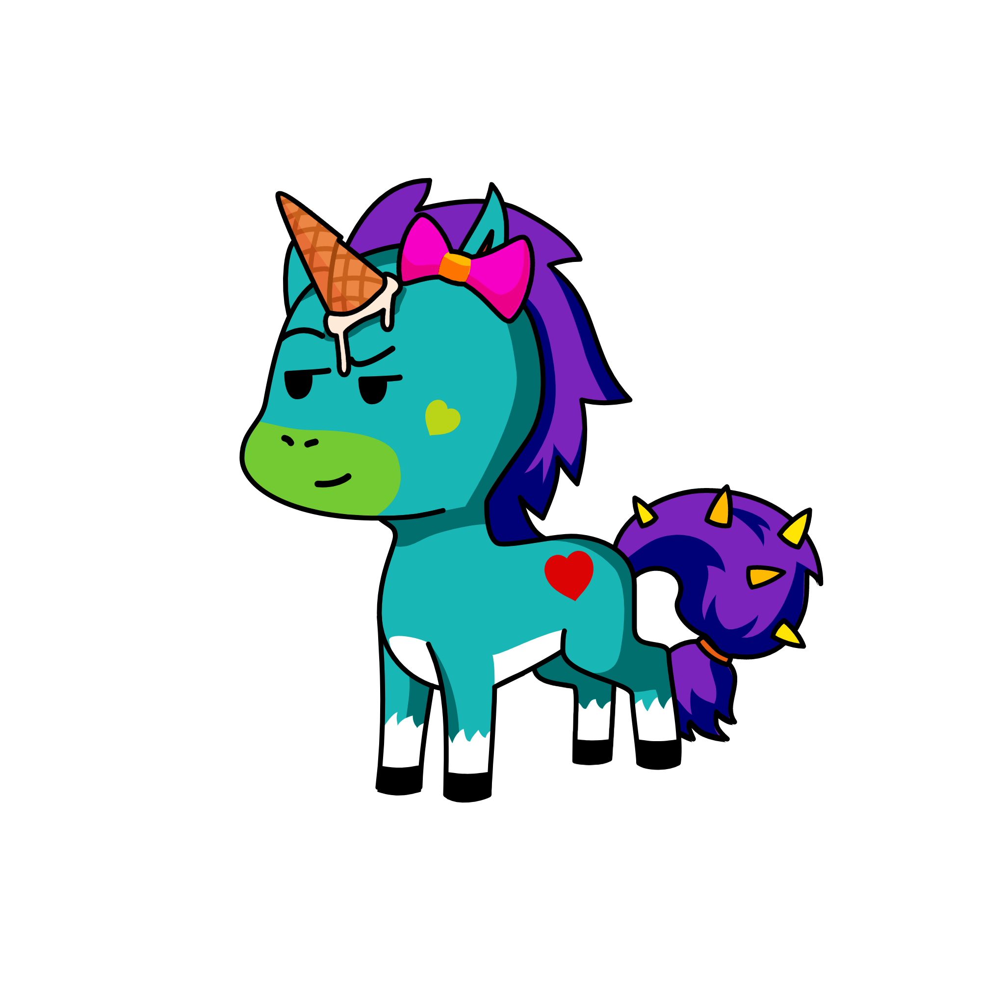 ICE CREAM LADY, the unicorn
