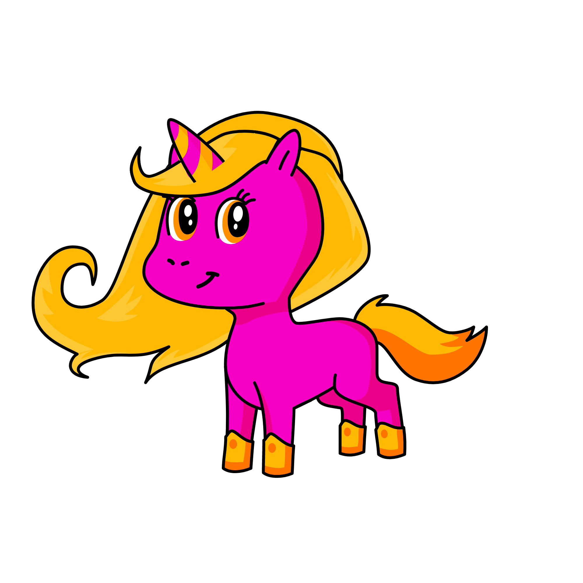 princess_pinkorange, the unicorn