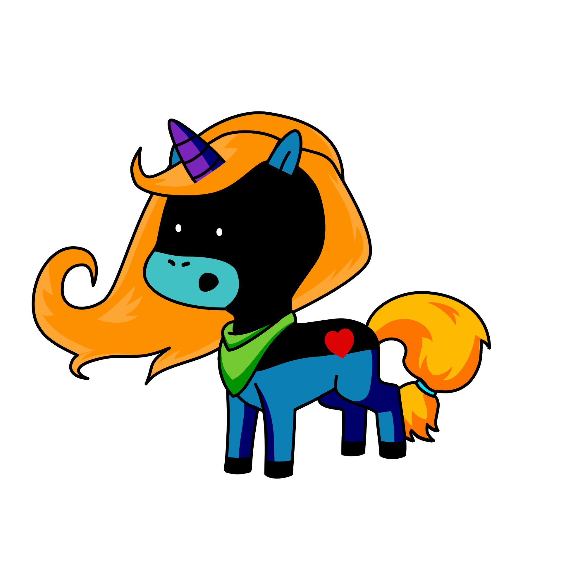 Shy Girl, the unicorn