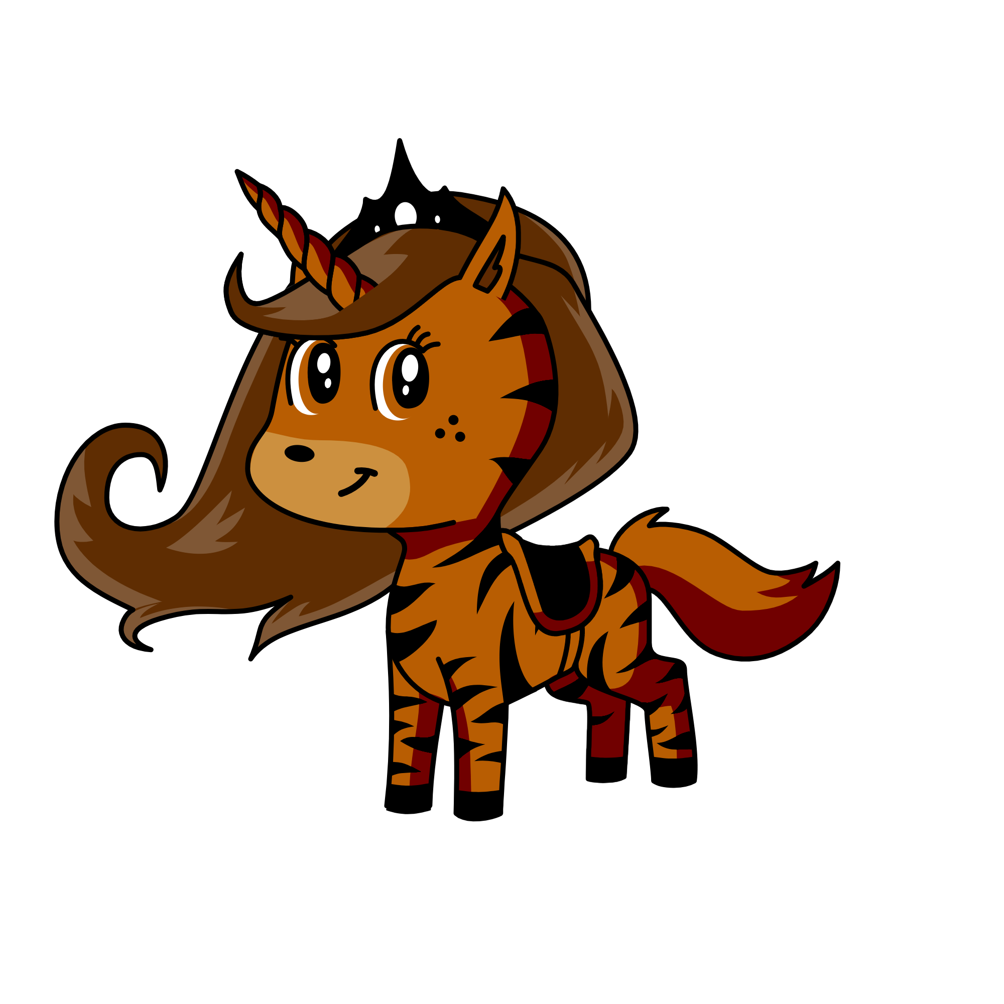 Browny, the unicorn