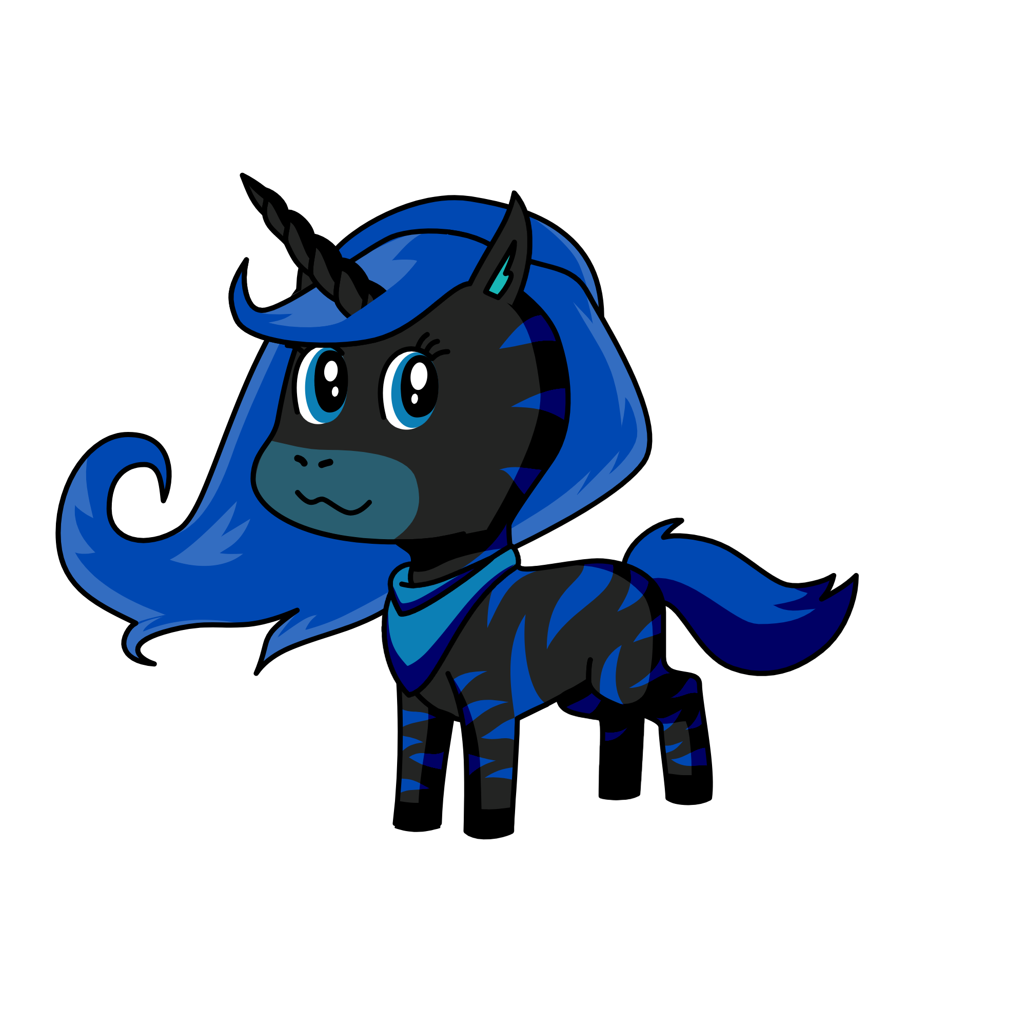 blacky, the unicorn