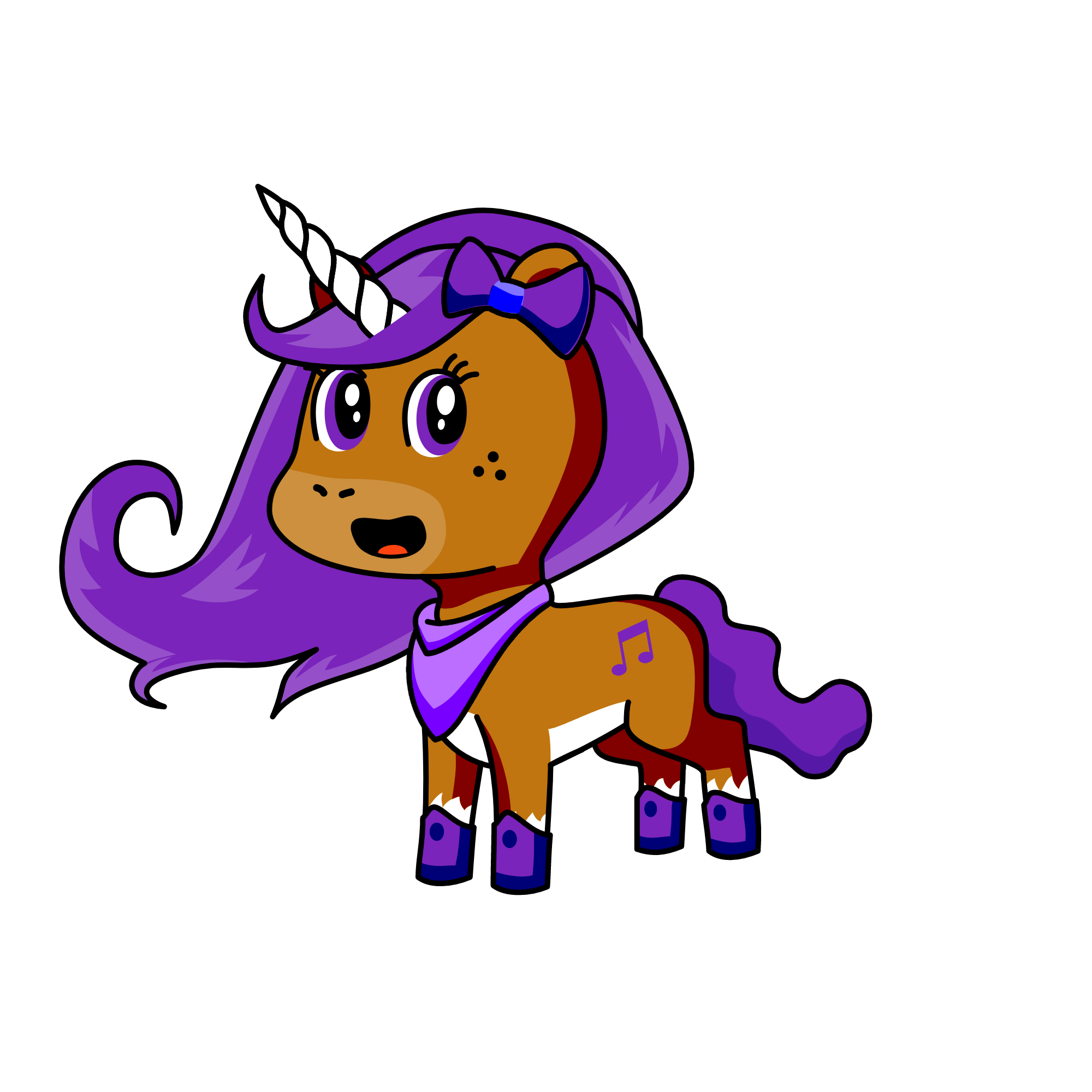 Melody, the unicorn
