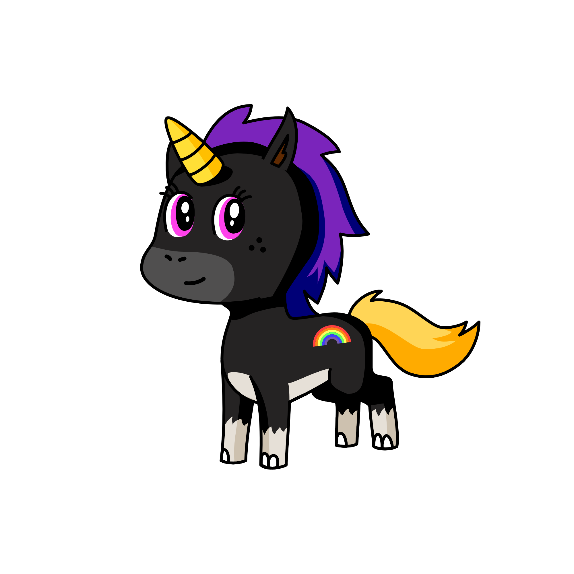 MONNLIGHT UNICORN, the unicorn