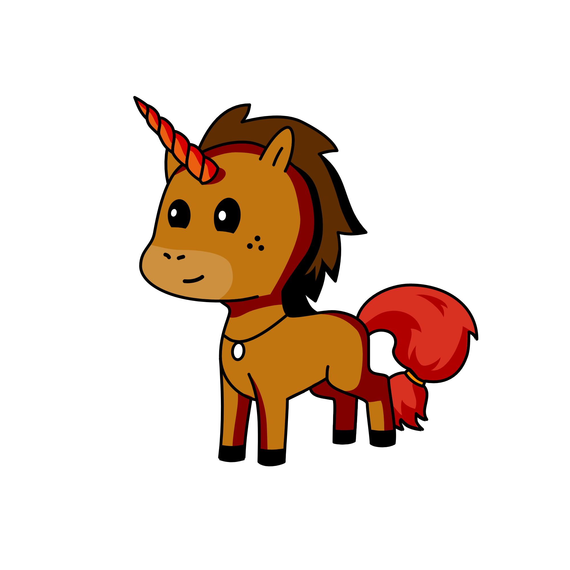 Browny, the unicorn